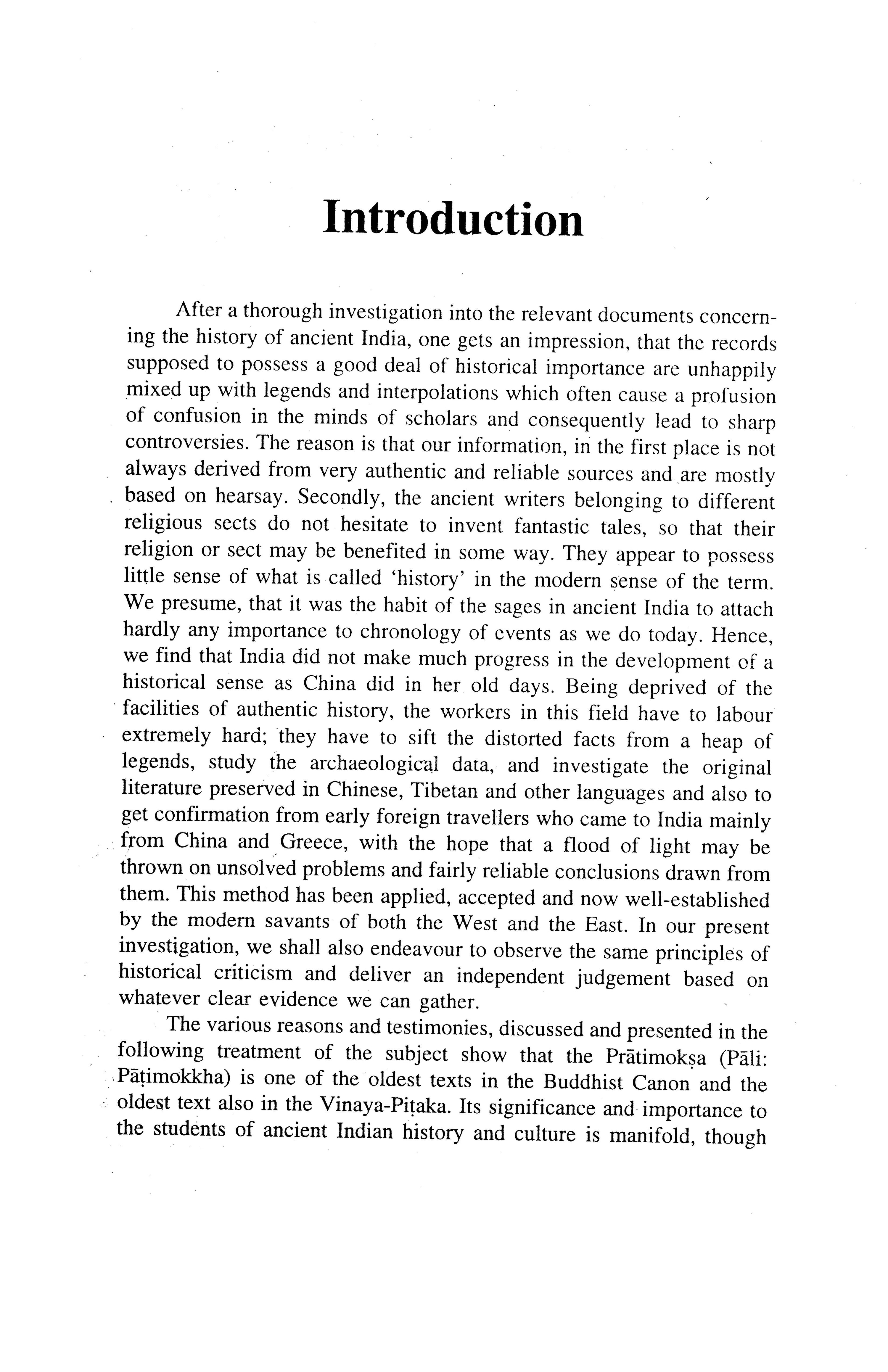 A Comparative Study of the Pratimoksha