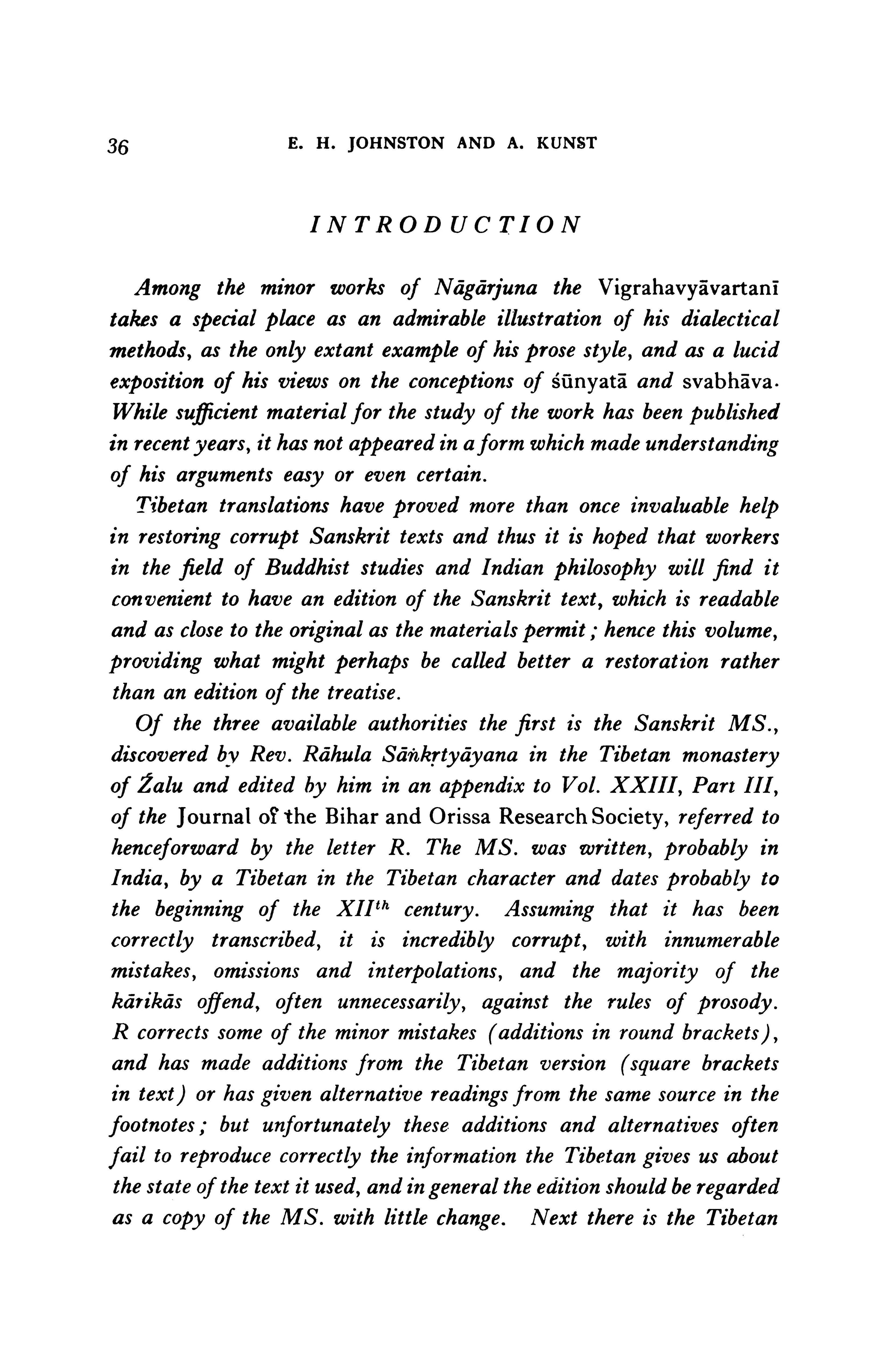 The Dialectical Method Of Nagarjuna Vigrahavyavartani