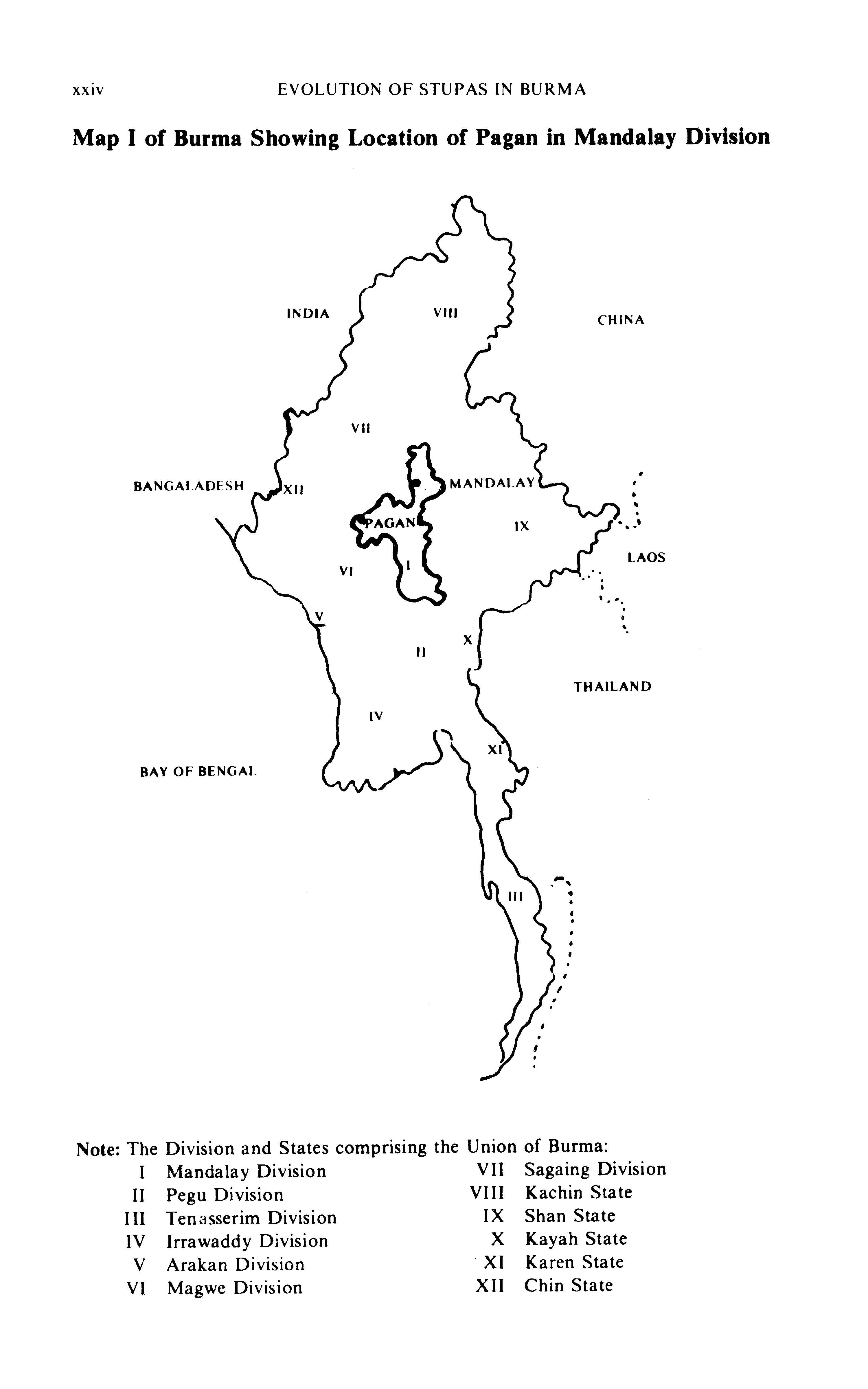 Evolution of Stupas in Burma