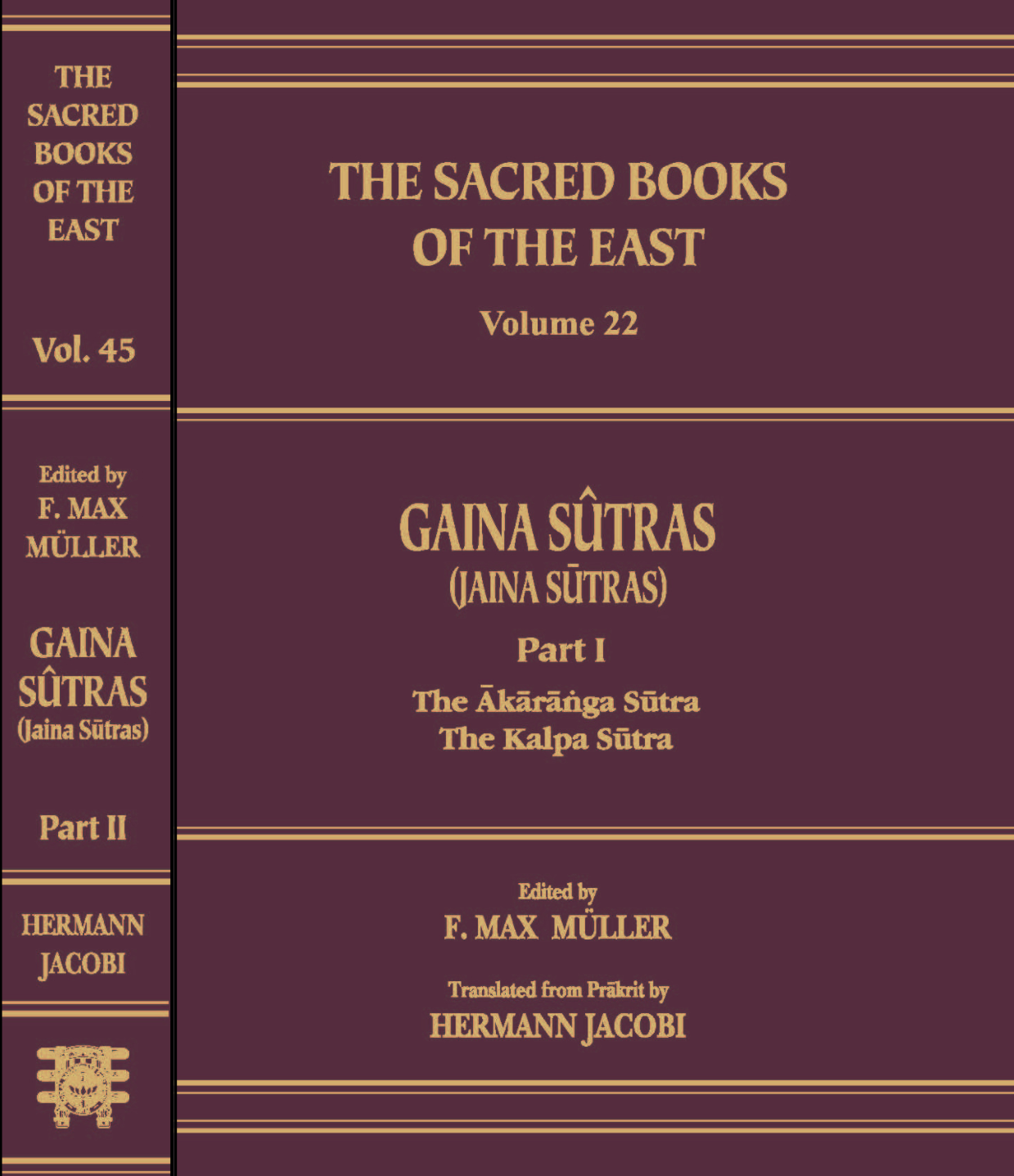 Gaina Sutras (Jaina Sutras) (Set of 2 Vol)