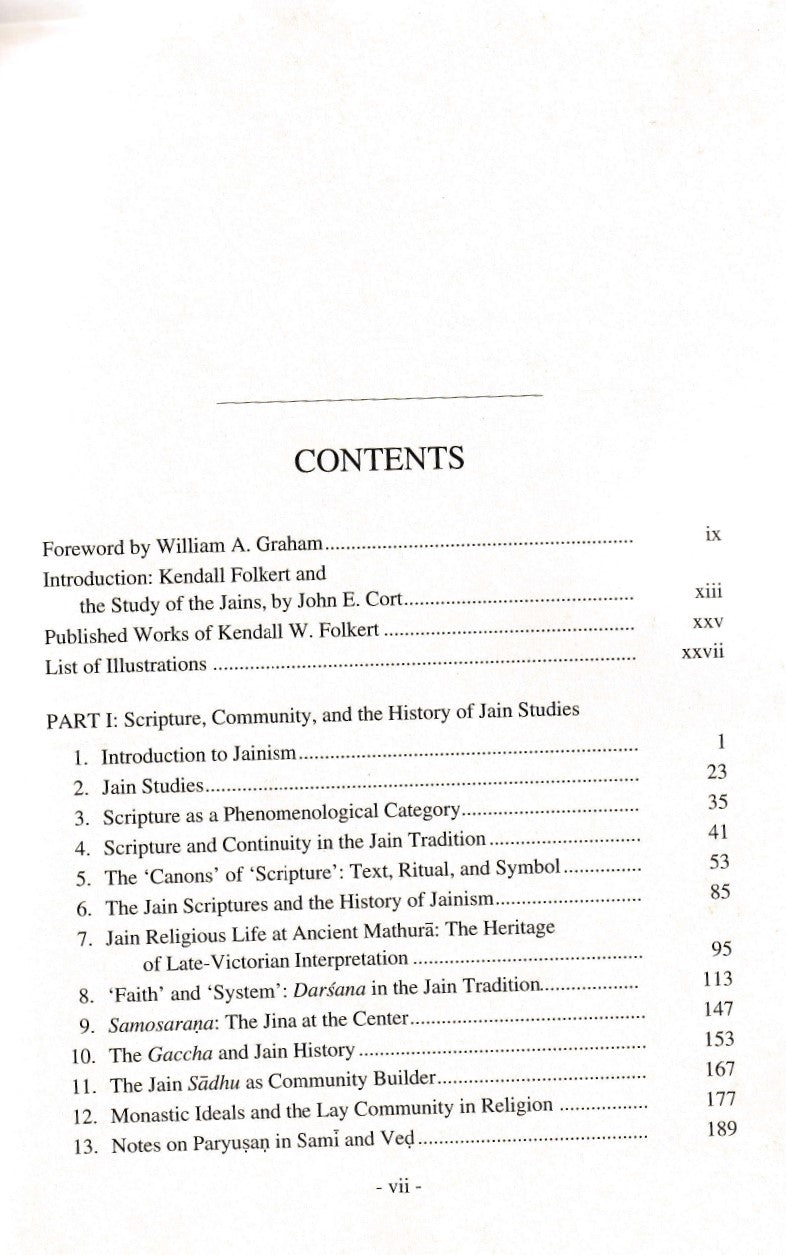 Scripture and Community Collected Essaya on the Jains