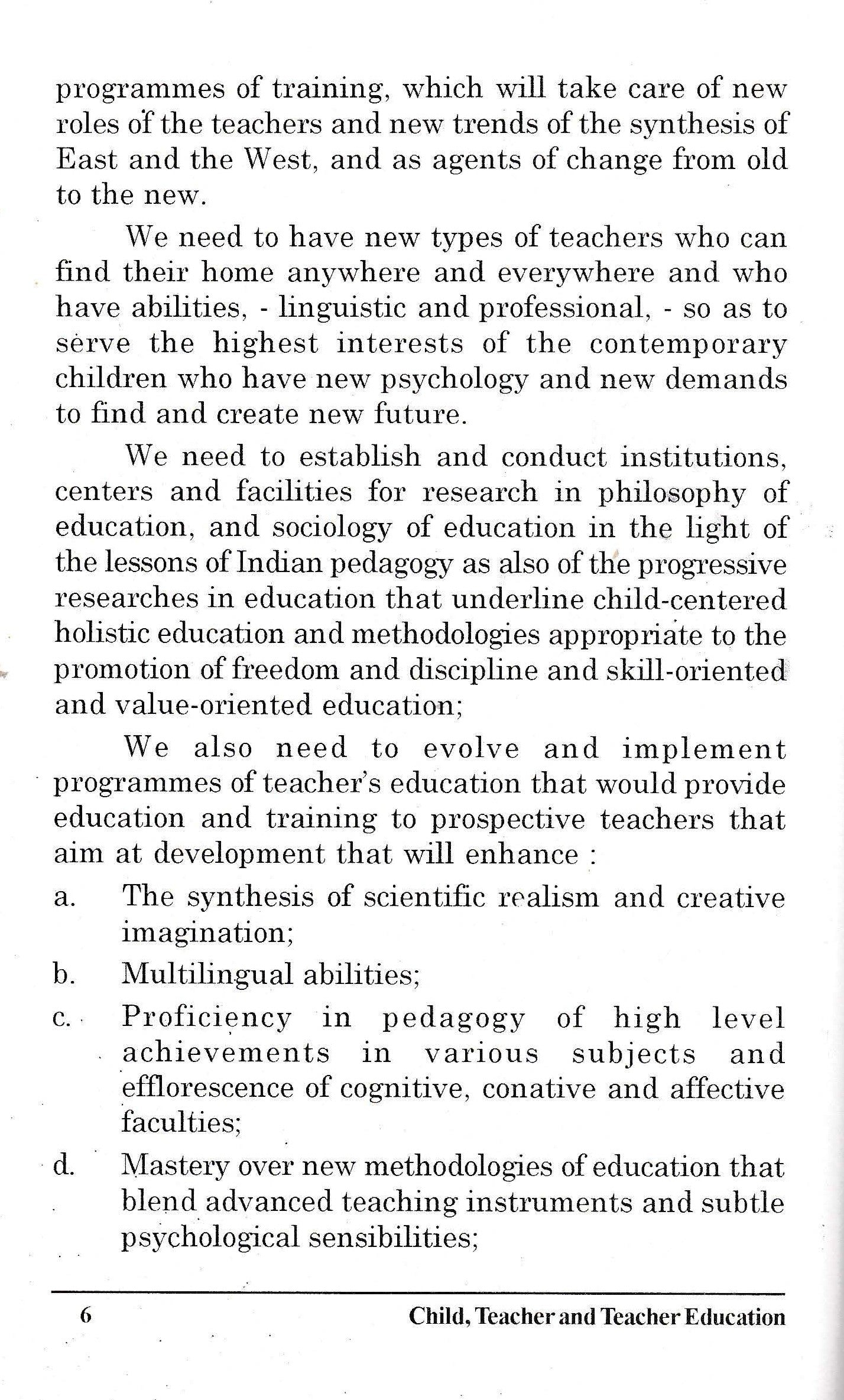 Child Teacher and Teacher Education (2011)