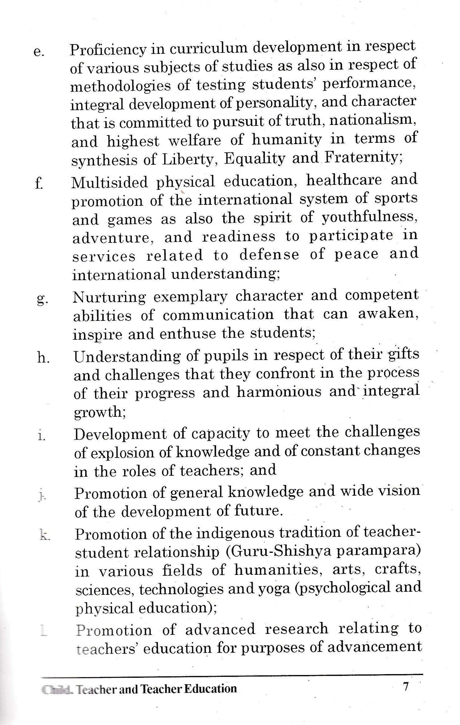 Child Teacher and Teacher Education (2011)