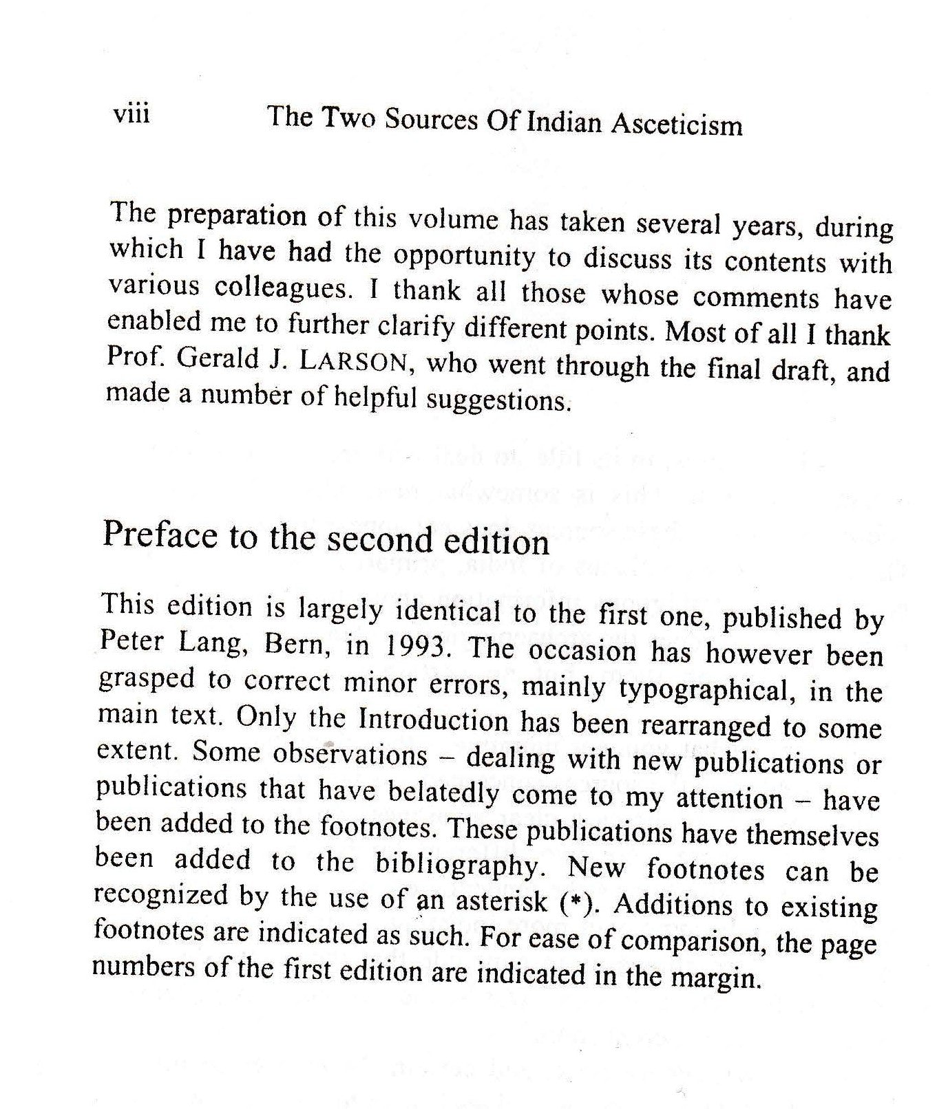 The Two Sources Of Indian Asceticism