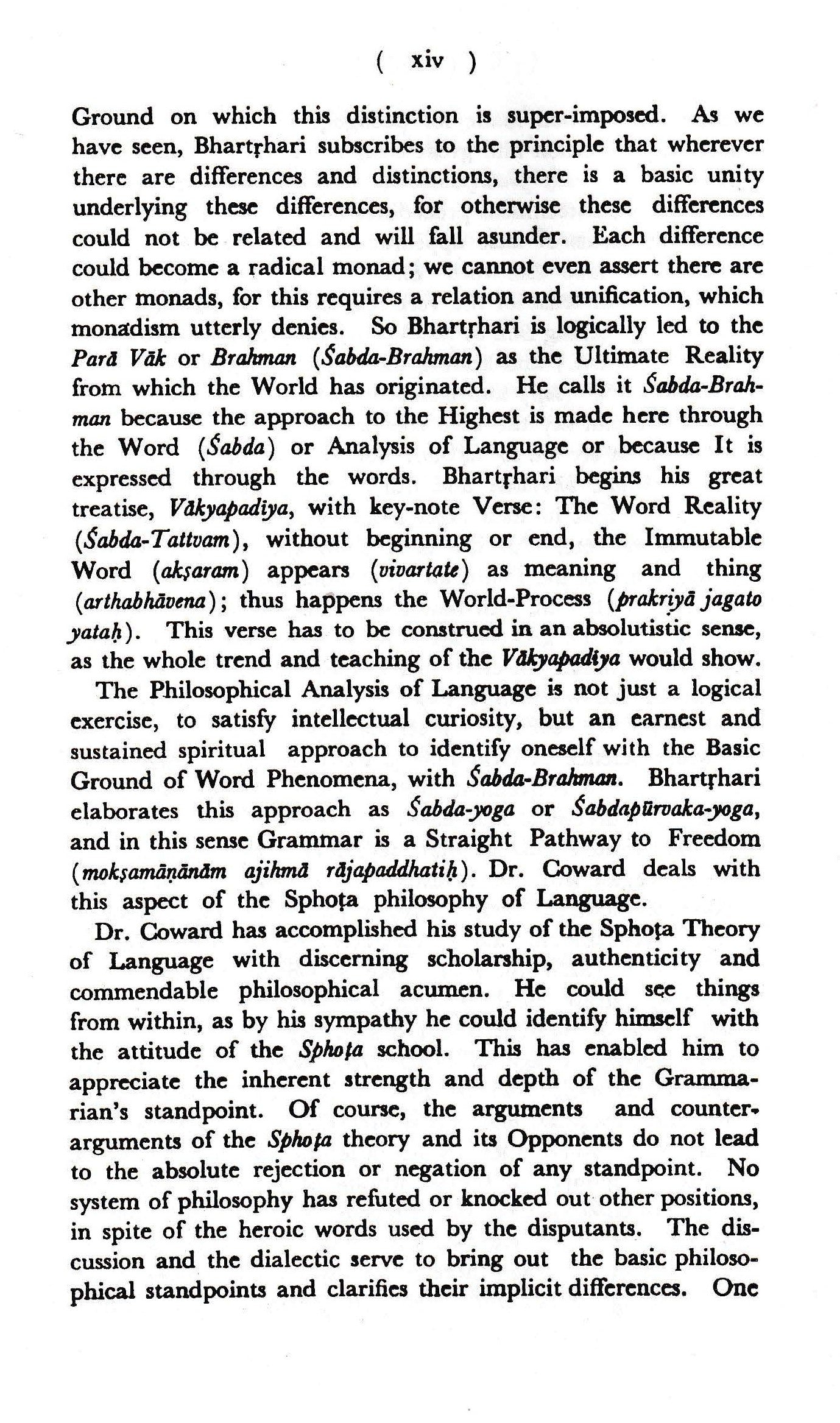 The Sphota Theory Of Language