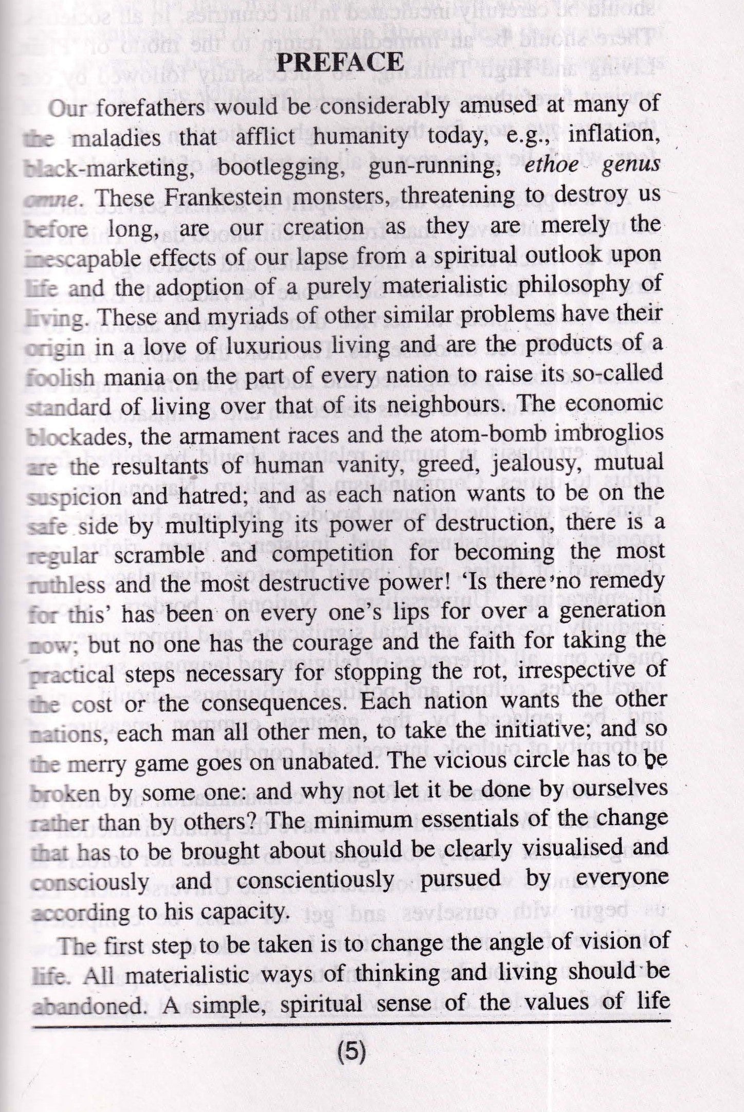 Moral and Spiritual Regeneration of the World