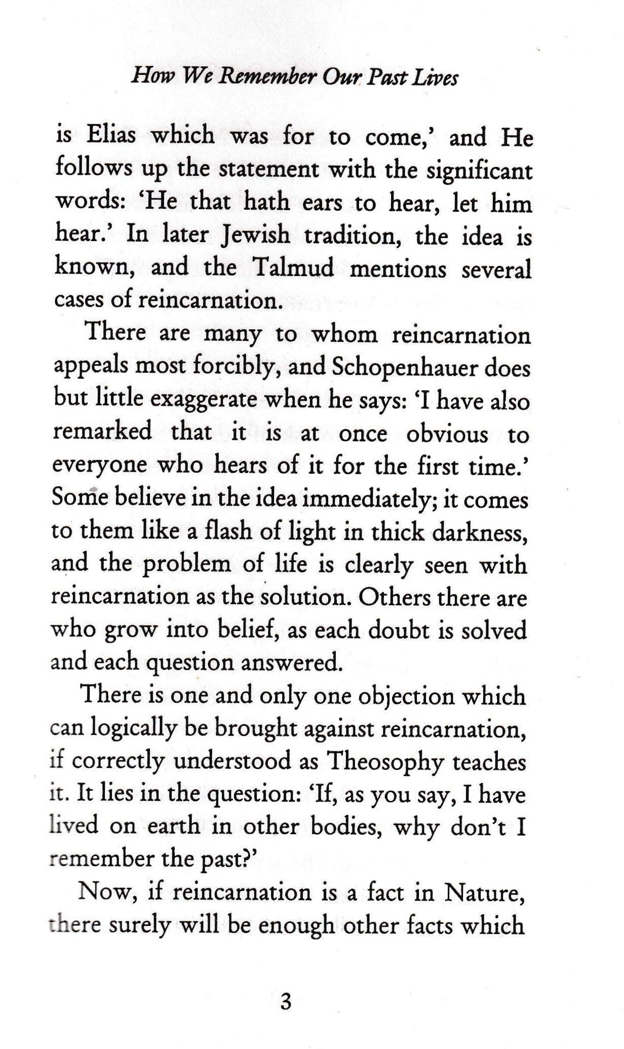 How We Remember Our Past Lives (2001)