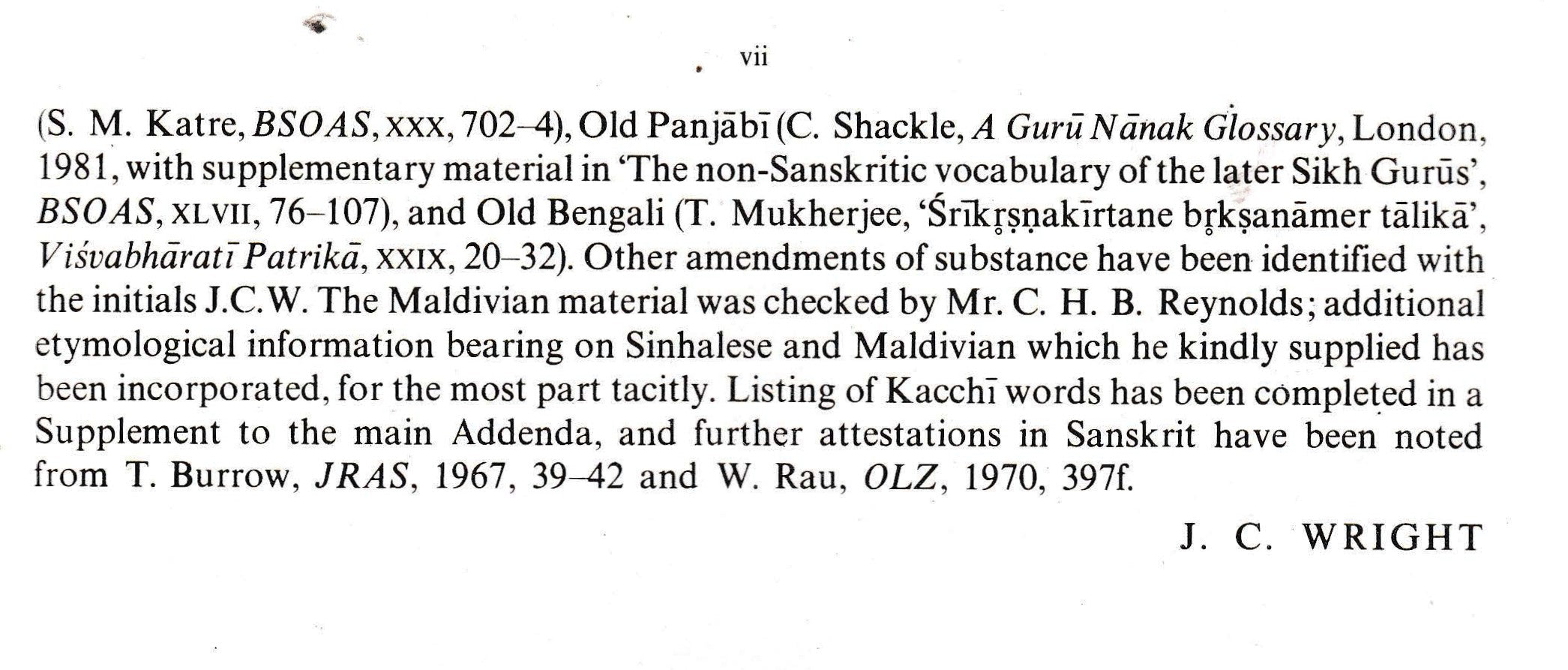 A Comparative Dictionary of the Indo-Aryan Languages (4 Vols.)