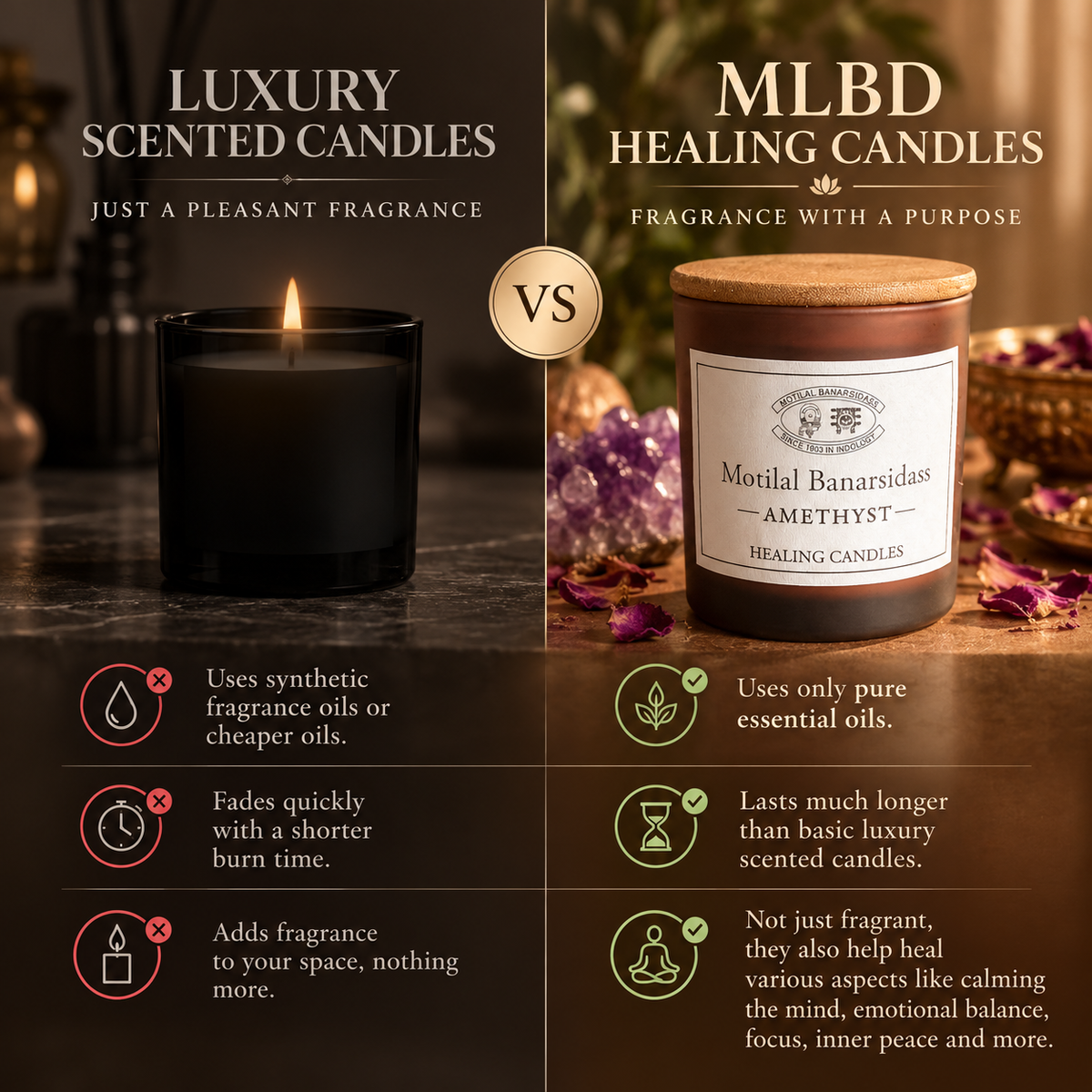 Healing Candles – Assorted Collection of 6 | 240 ml