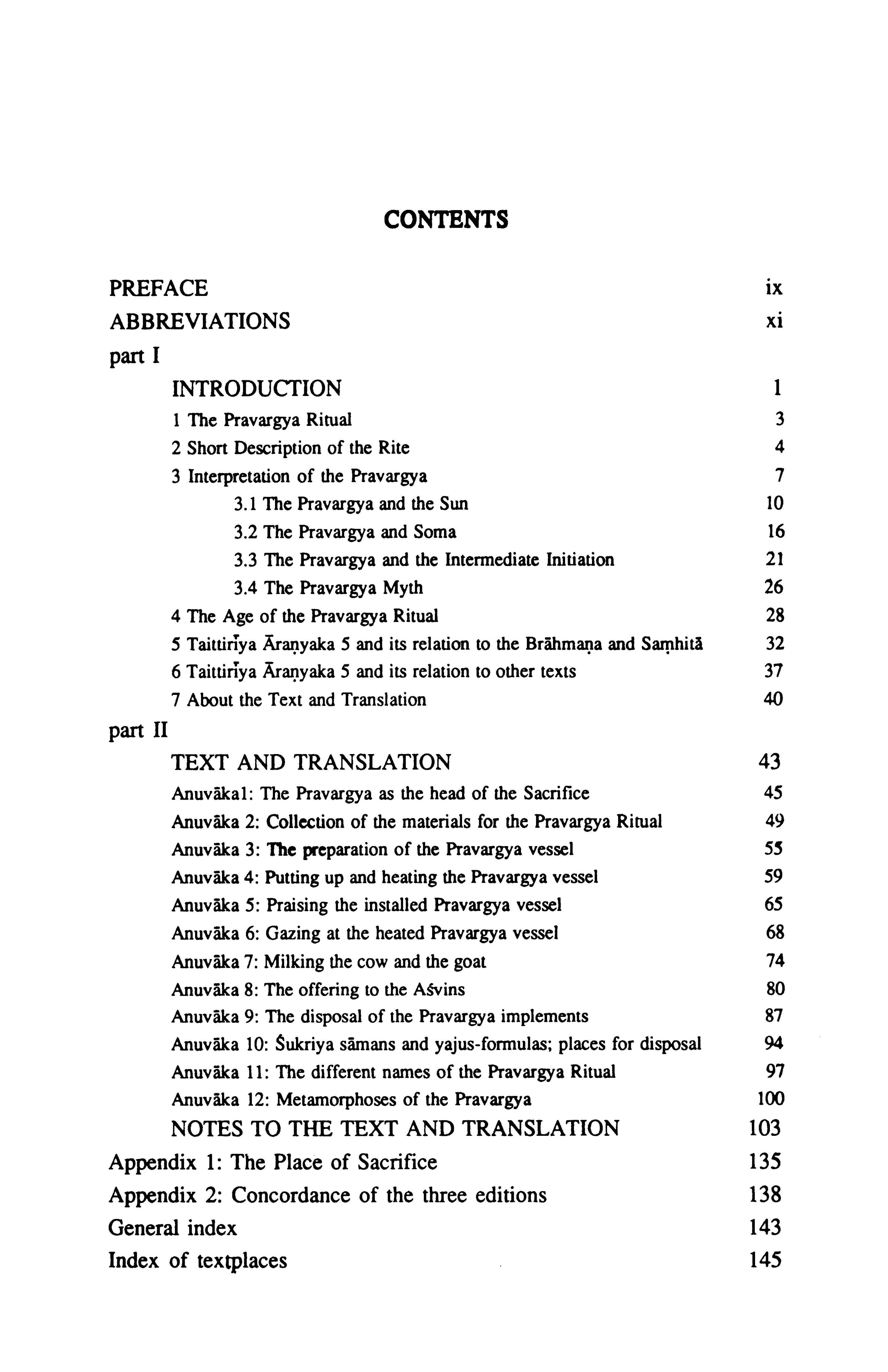 THE PRAVARGYA BRAHMANA OF THE TAITTIRIYA ARANYAKA