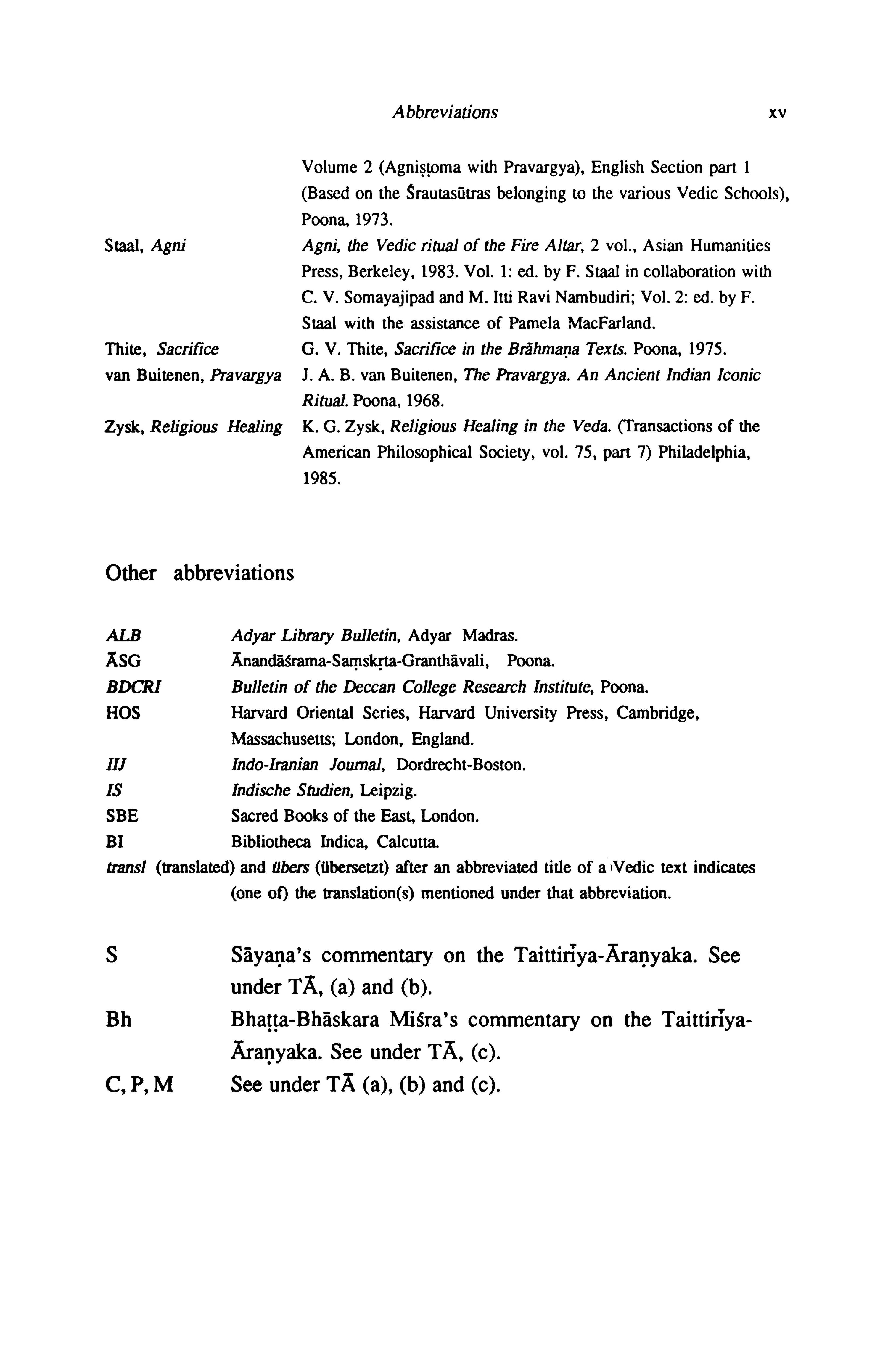 THE PRAVARGYA BRAHMANA OF THE TAITTIRIYA ARANYAKA