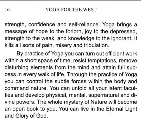 YOGA FOR THE WEST