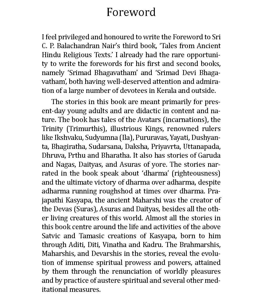 Tales From Ancient Hindu Religious Texts