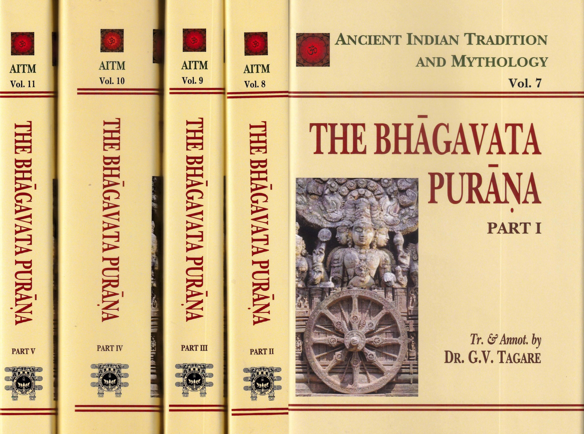 The Bhagavata Purana 5 Parts in Set (AITM Vol. 7 & 11)