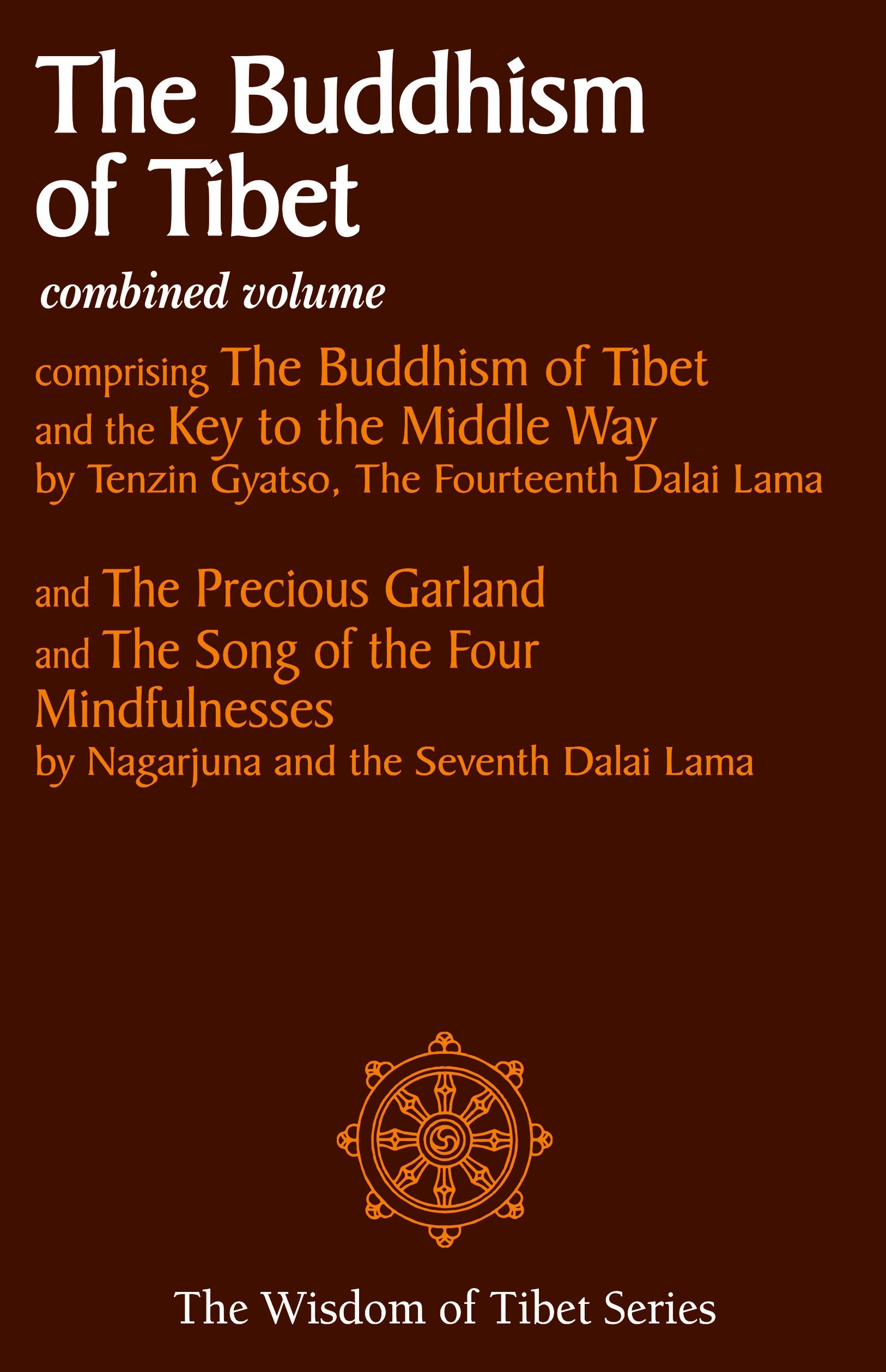 Book cover of 'The Buddhism of Tibet' combined volume with a brown background and white text.