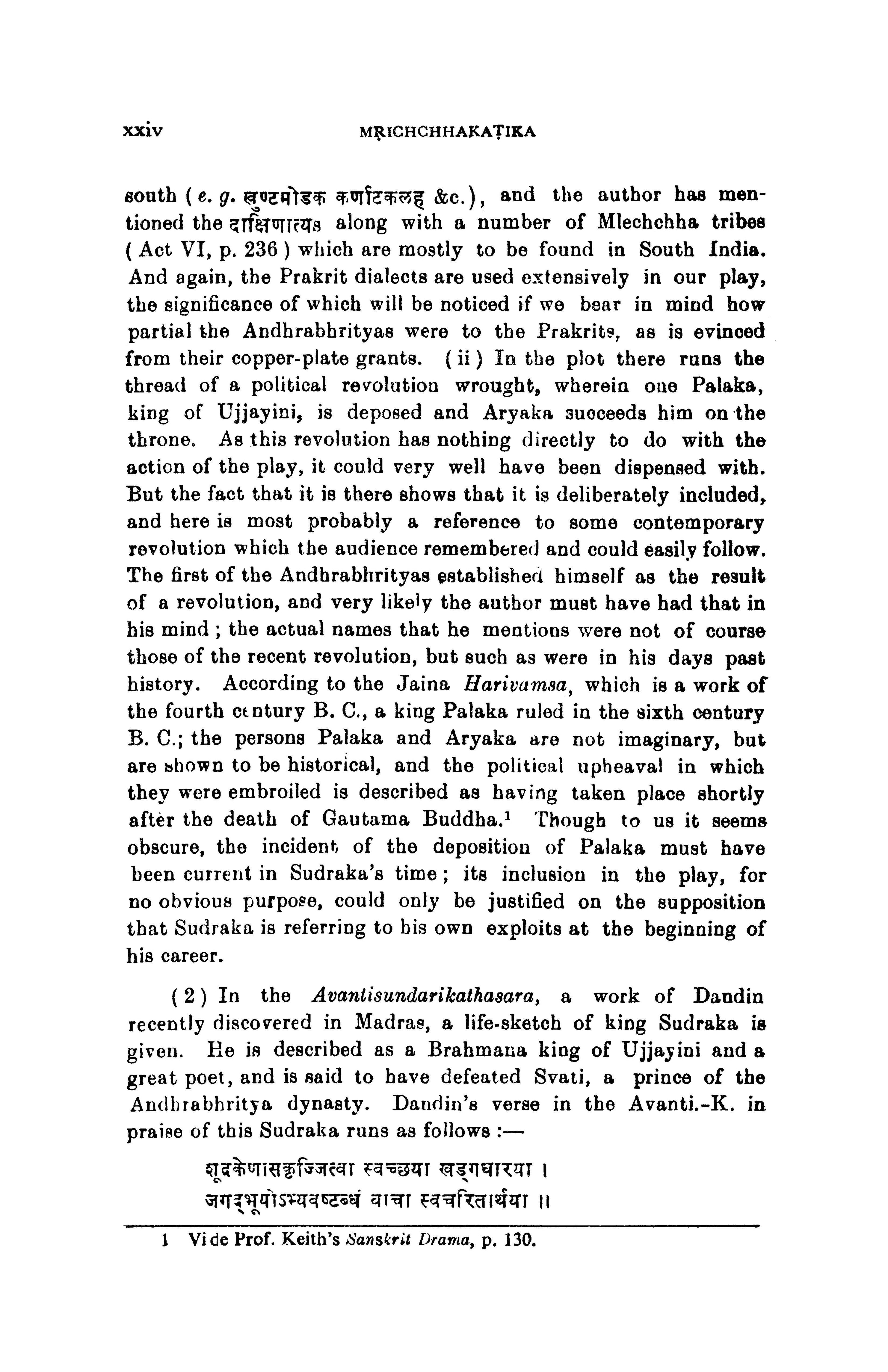 The Mrichchhakatika of Sudraka