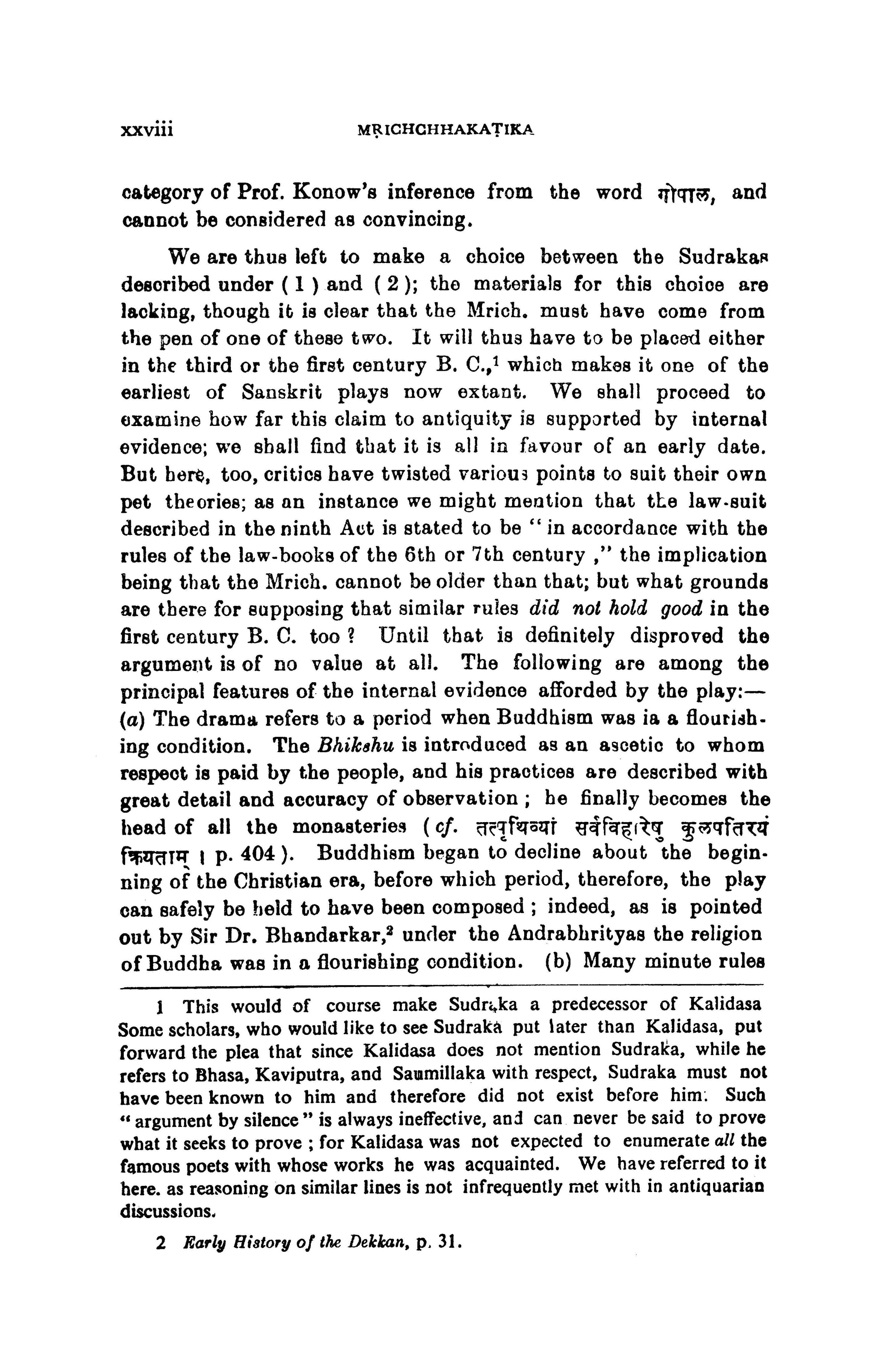 The Mrichchhakatika of Sudraka