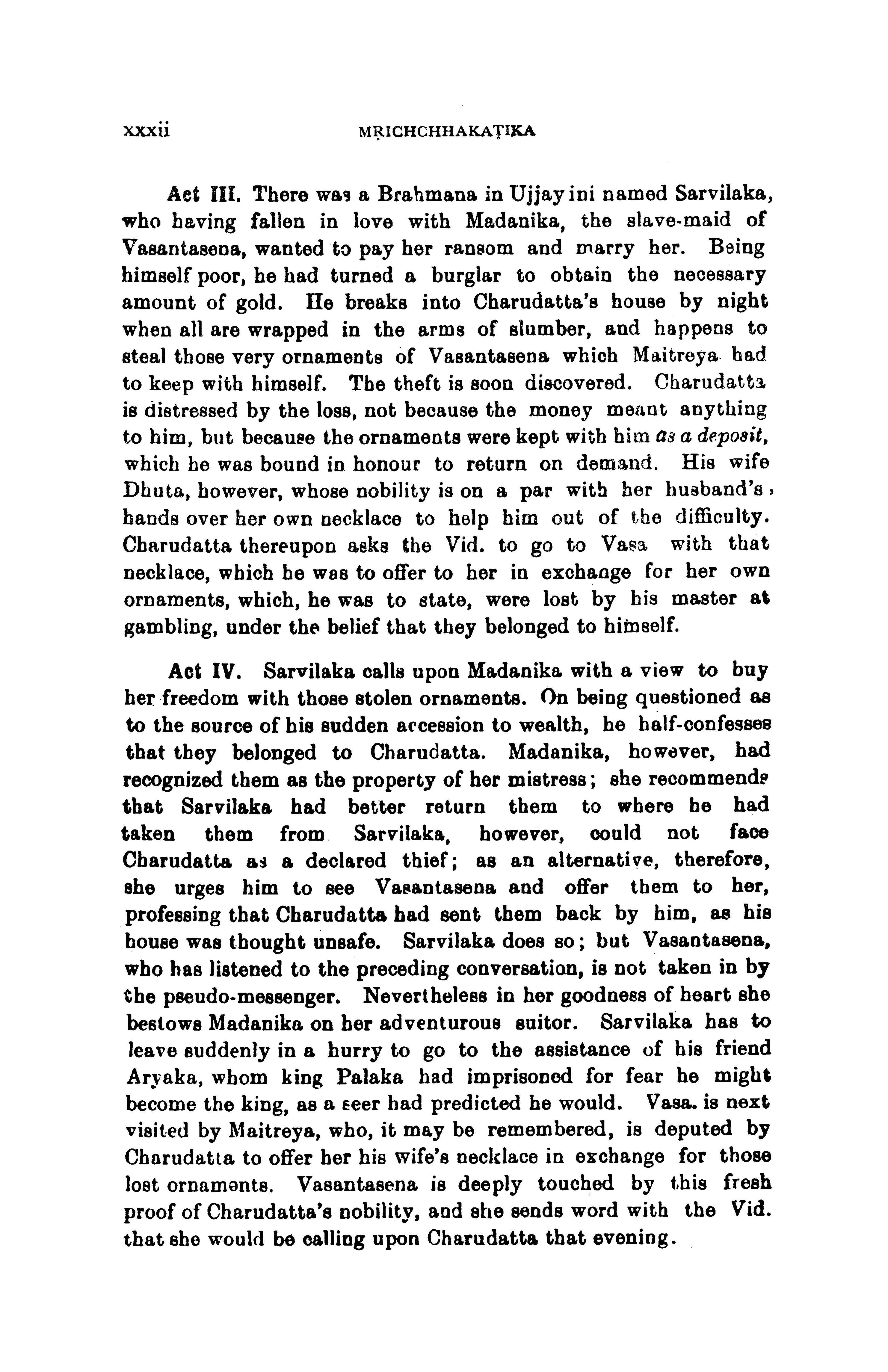 The Mrichchhakatika of Sudraka