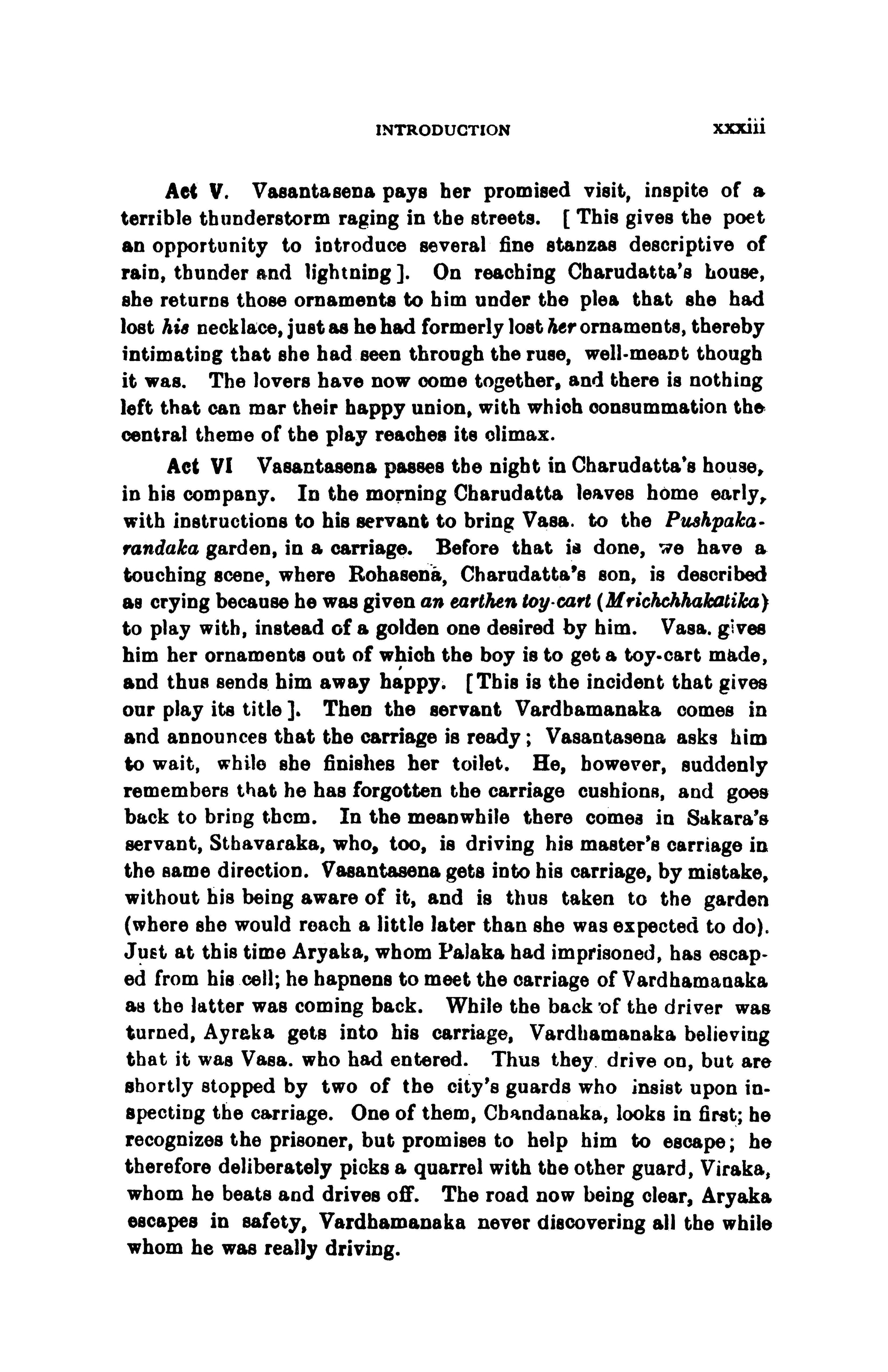 The Mrichchhakatika of Sudraka