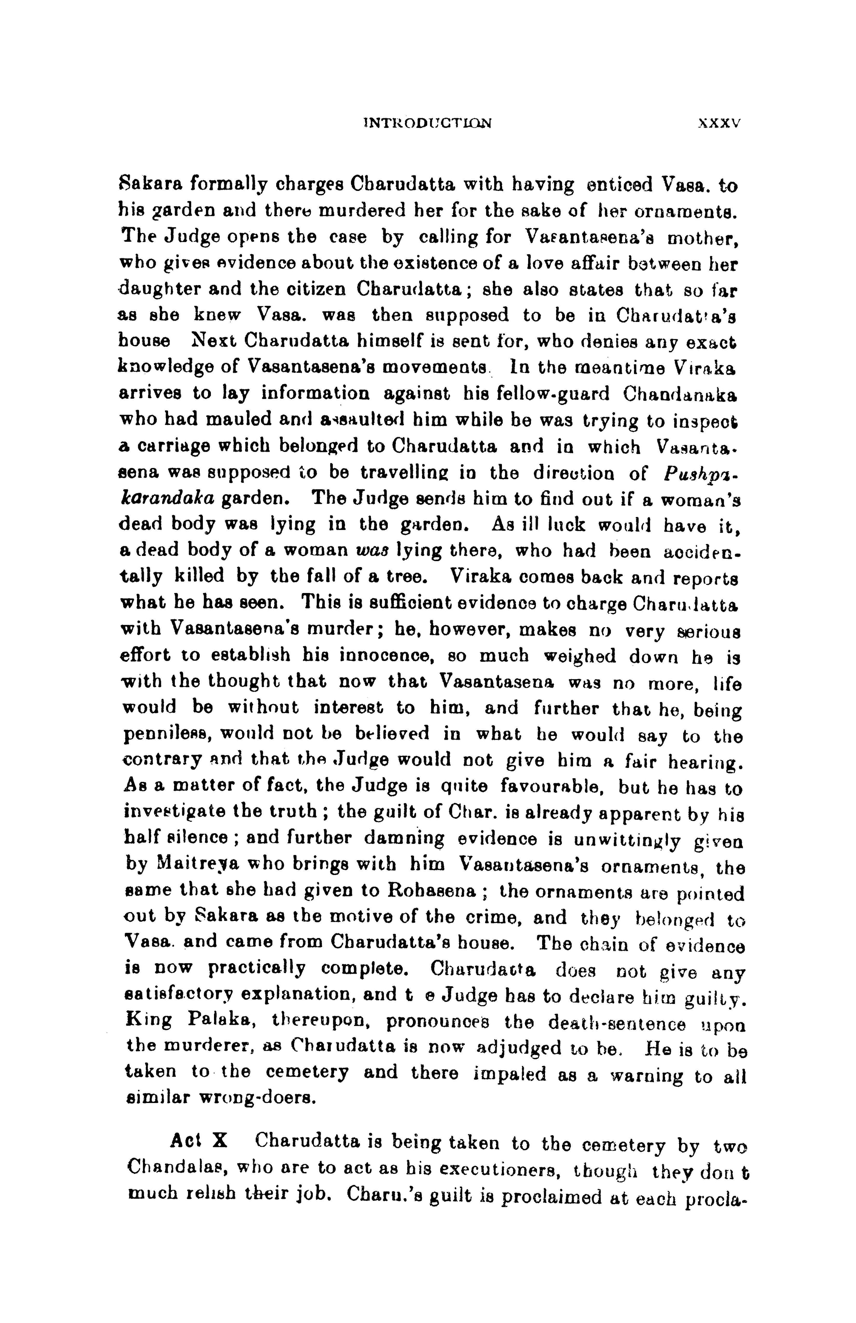 The Mrichchhakatika of Sudraka