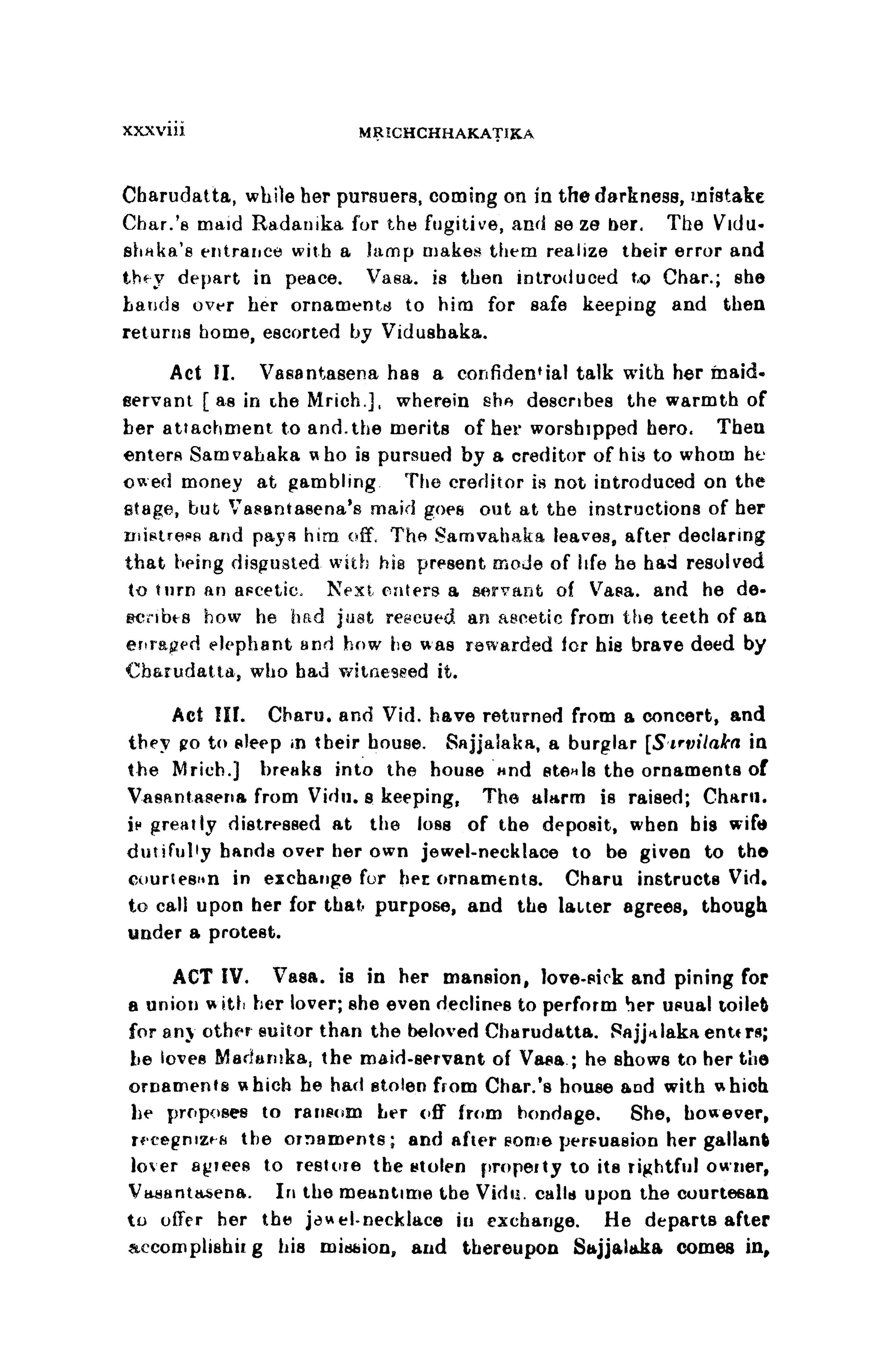 The Mrichchhakatika of Sudraka
