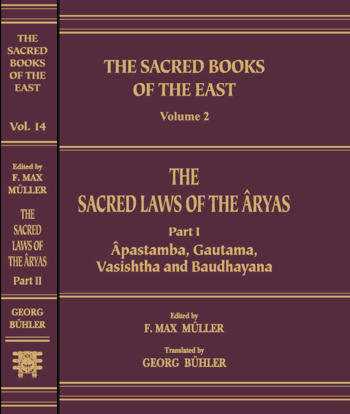The Sacred Laws of The Aryas ( in 2 Volumes Set)