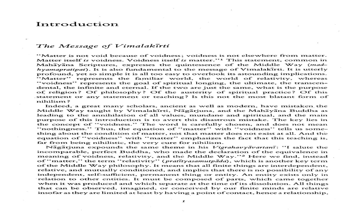 The Holy Teaching of Vimalakirti