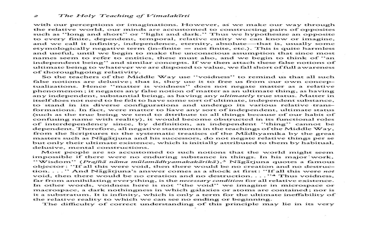 The Holy Teaching of Vimalakirti