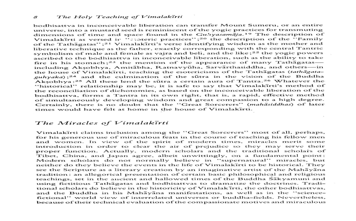 The Holy Teaching of Vimalakirti