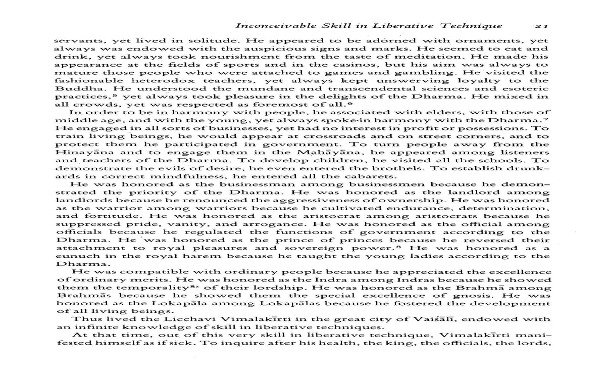 The Holy Teaching of Vimalakirti