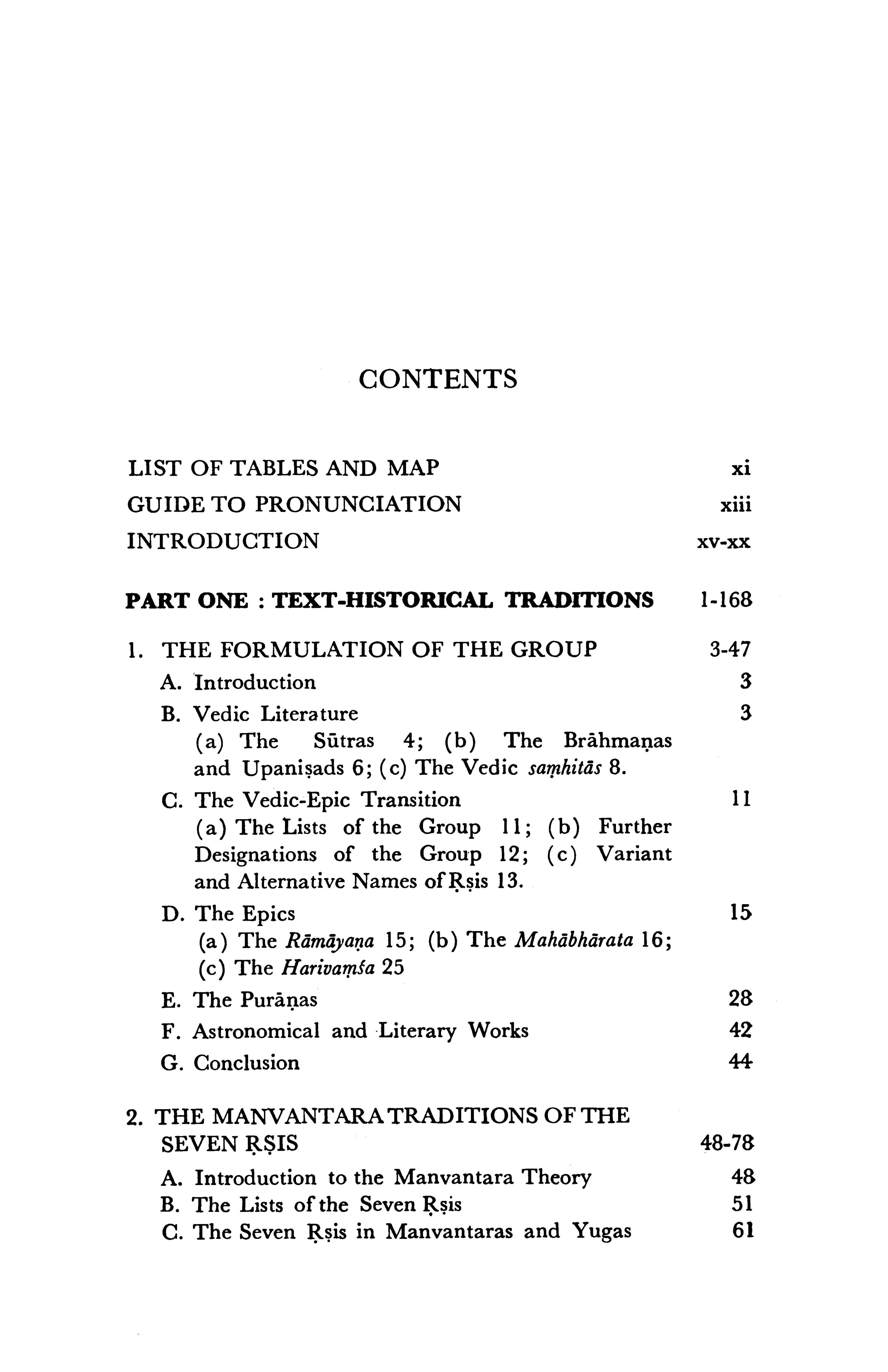Traditions of the Seven Rsis
