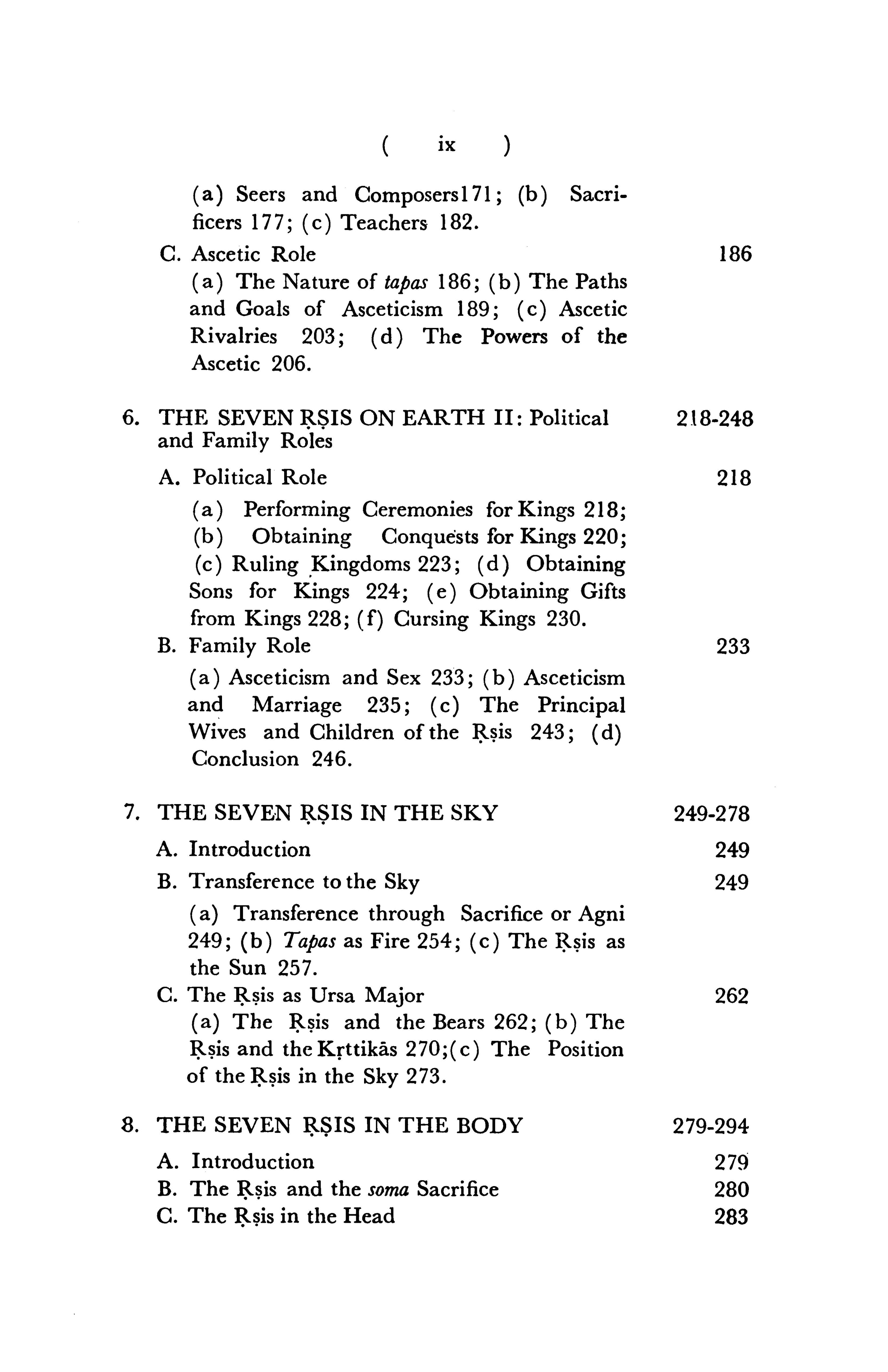 Traditions of the Seven Rsis