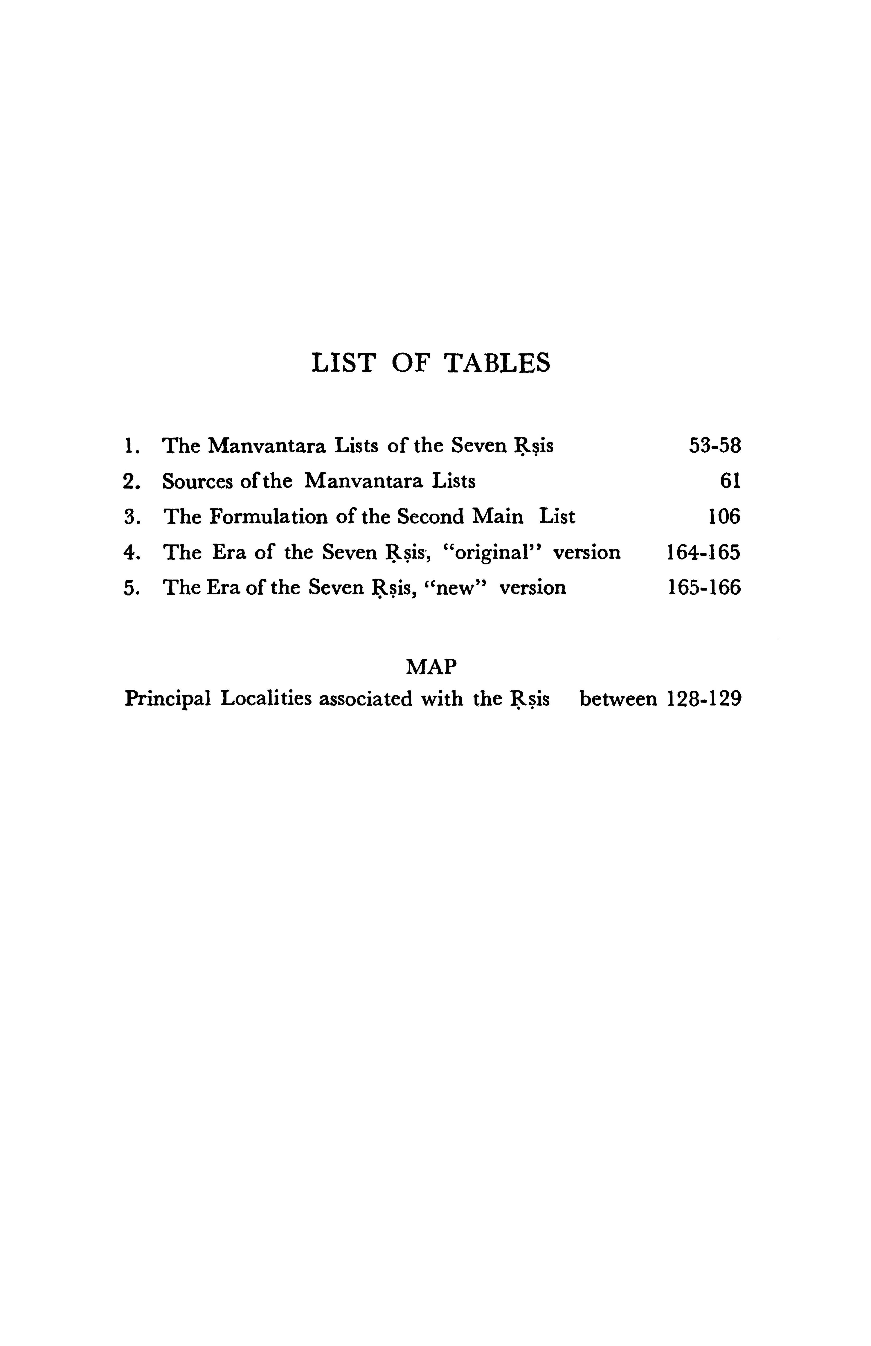 Traditions of the Seven Rsis
