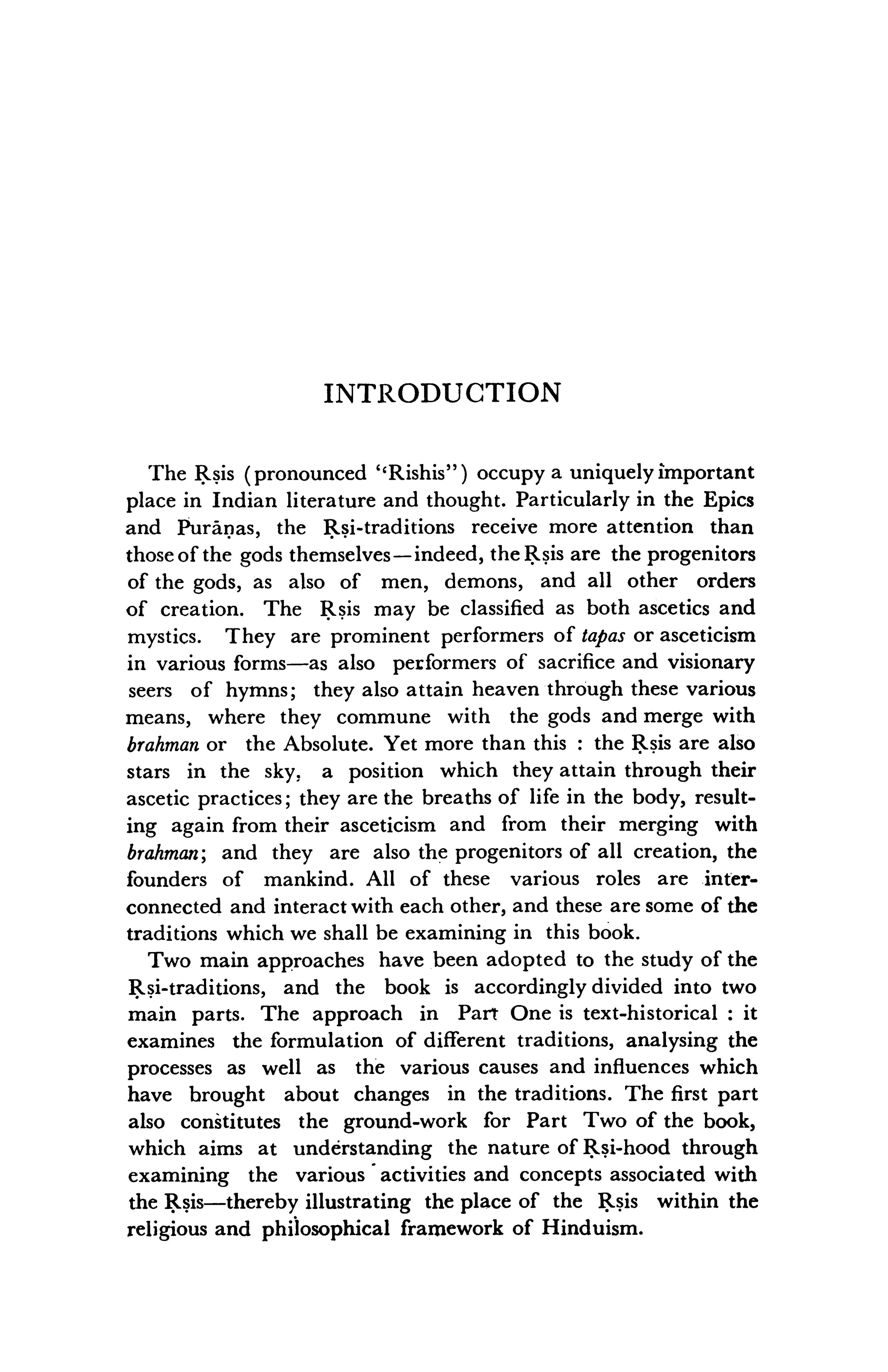 Traditions of the Seven Rsis