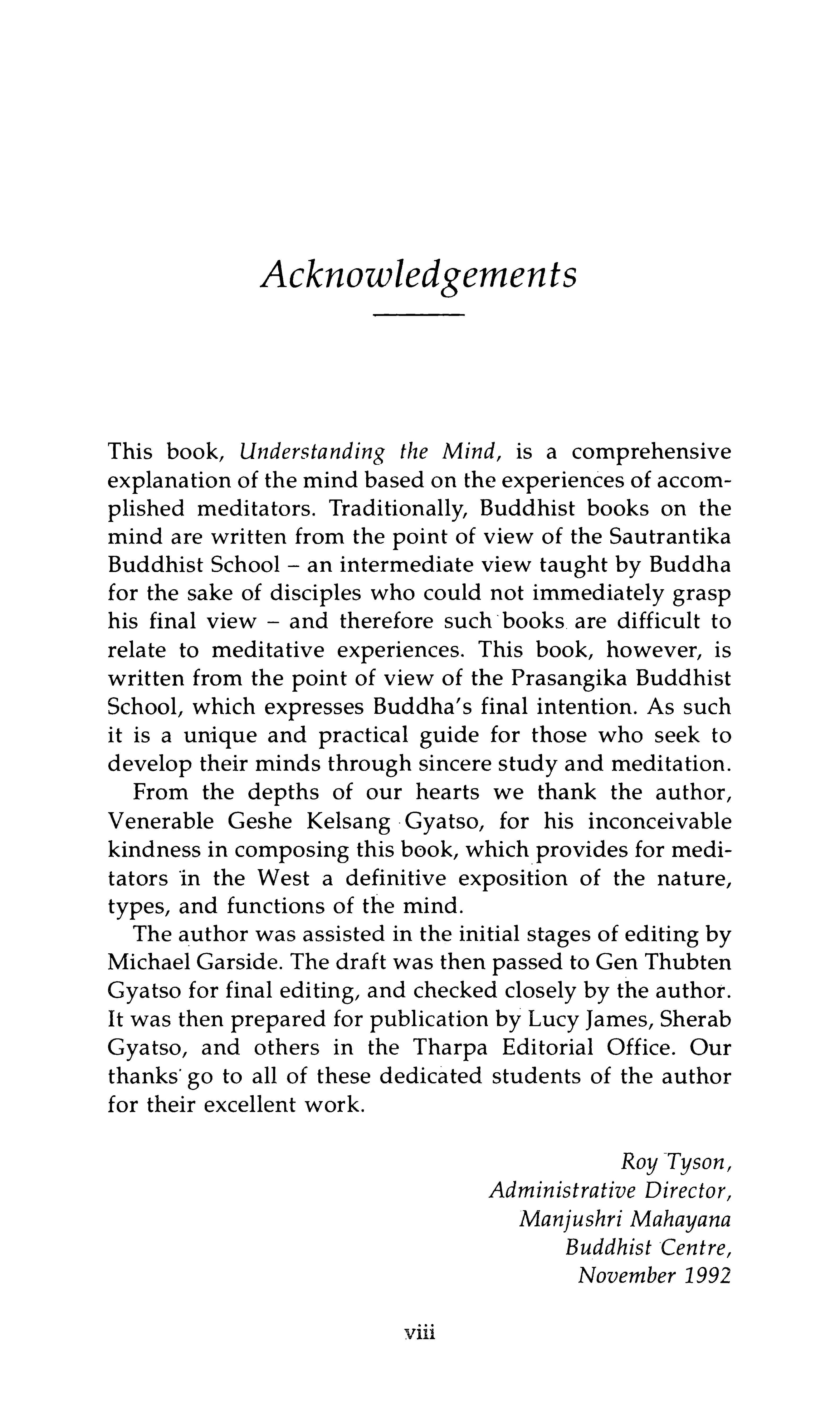 Understanding the Mind