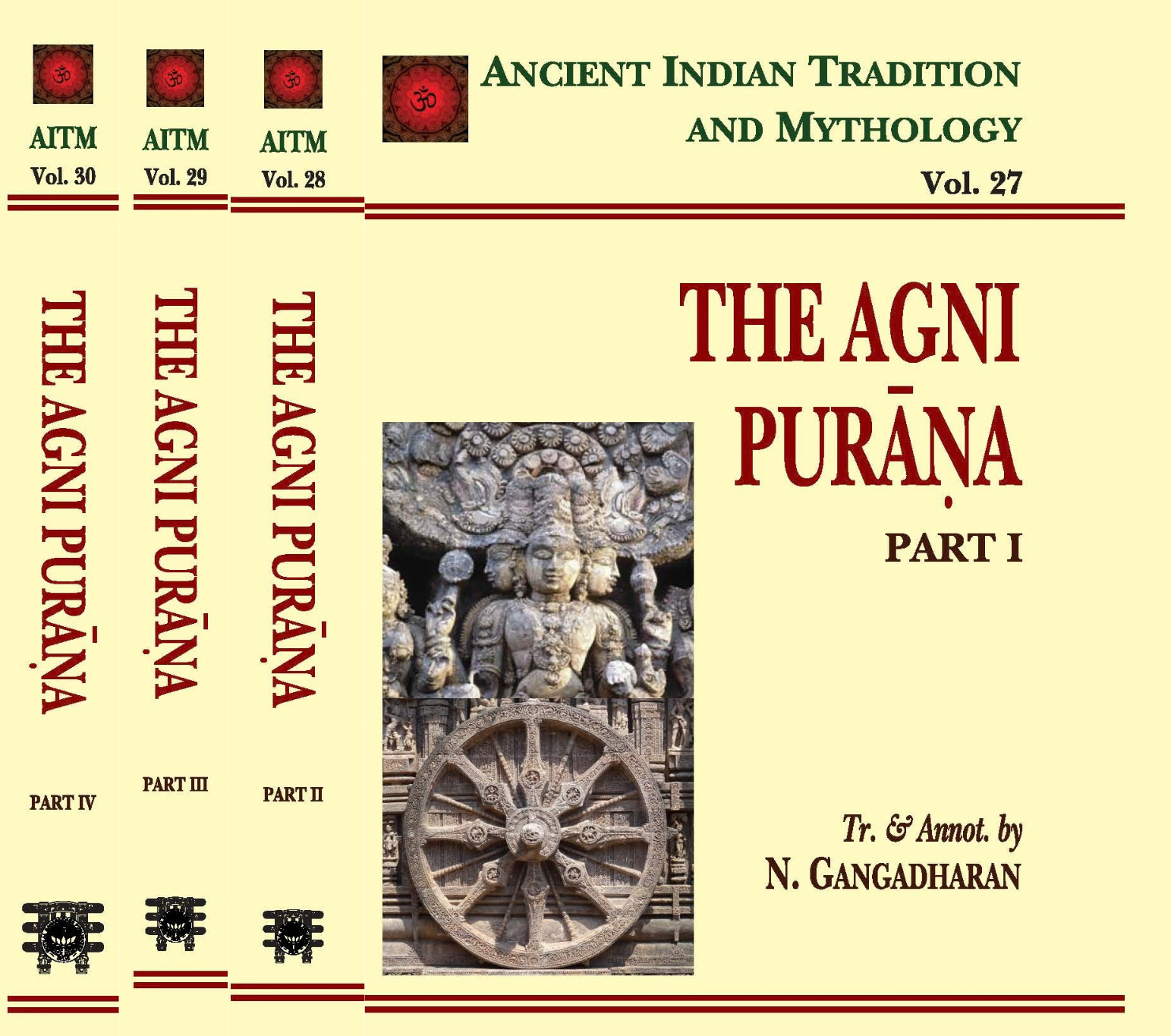 The Agni Purana 4 Parts in Set (AITM Vols. 27 to 30)