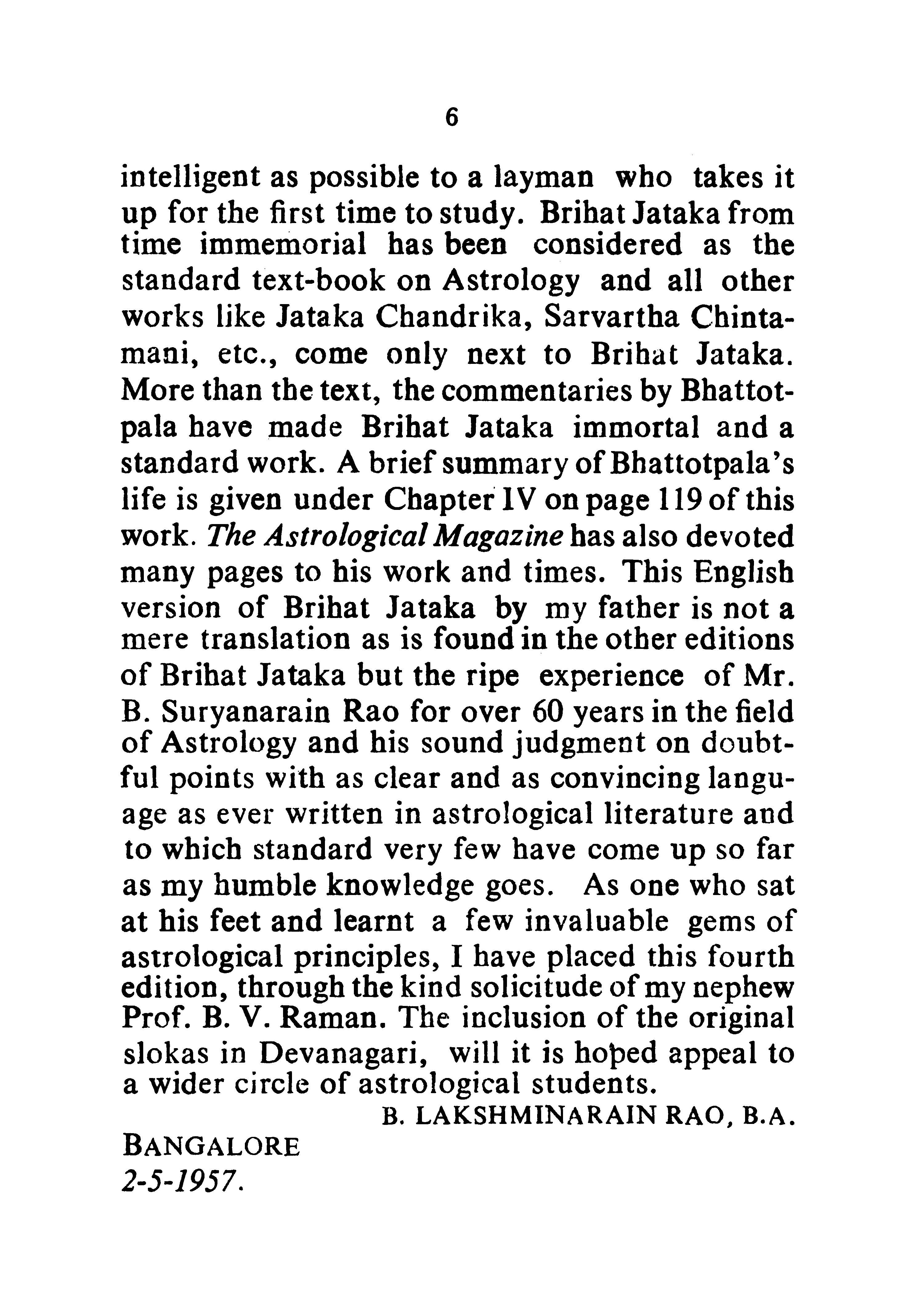 Varaha Mihira's Brihat Jataka