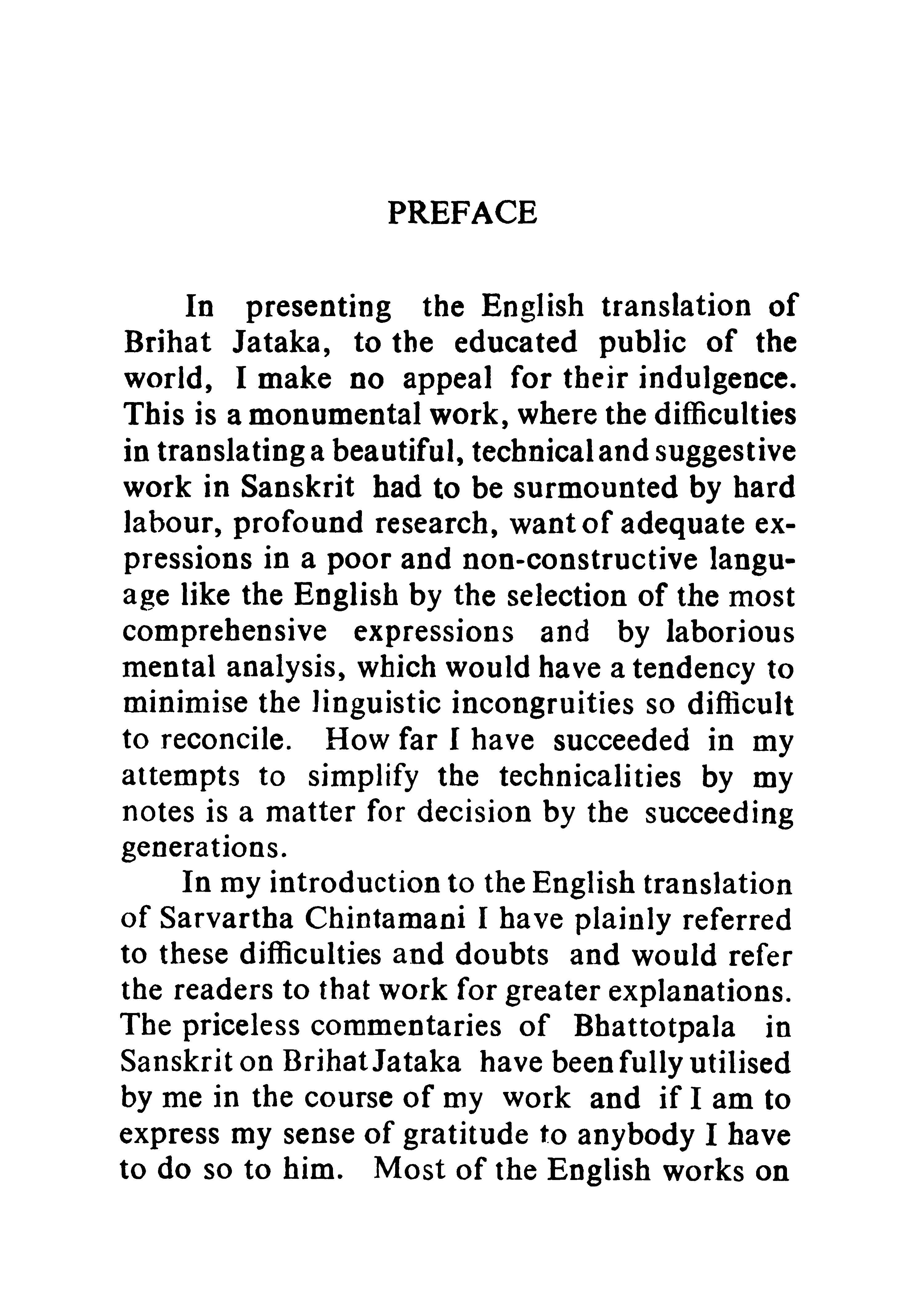 Varaha Mihira's Brihat Jataka