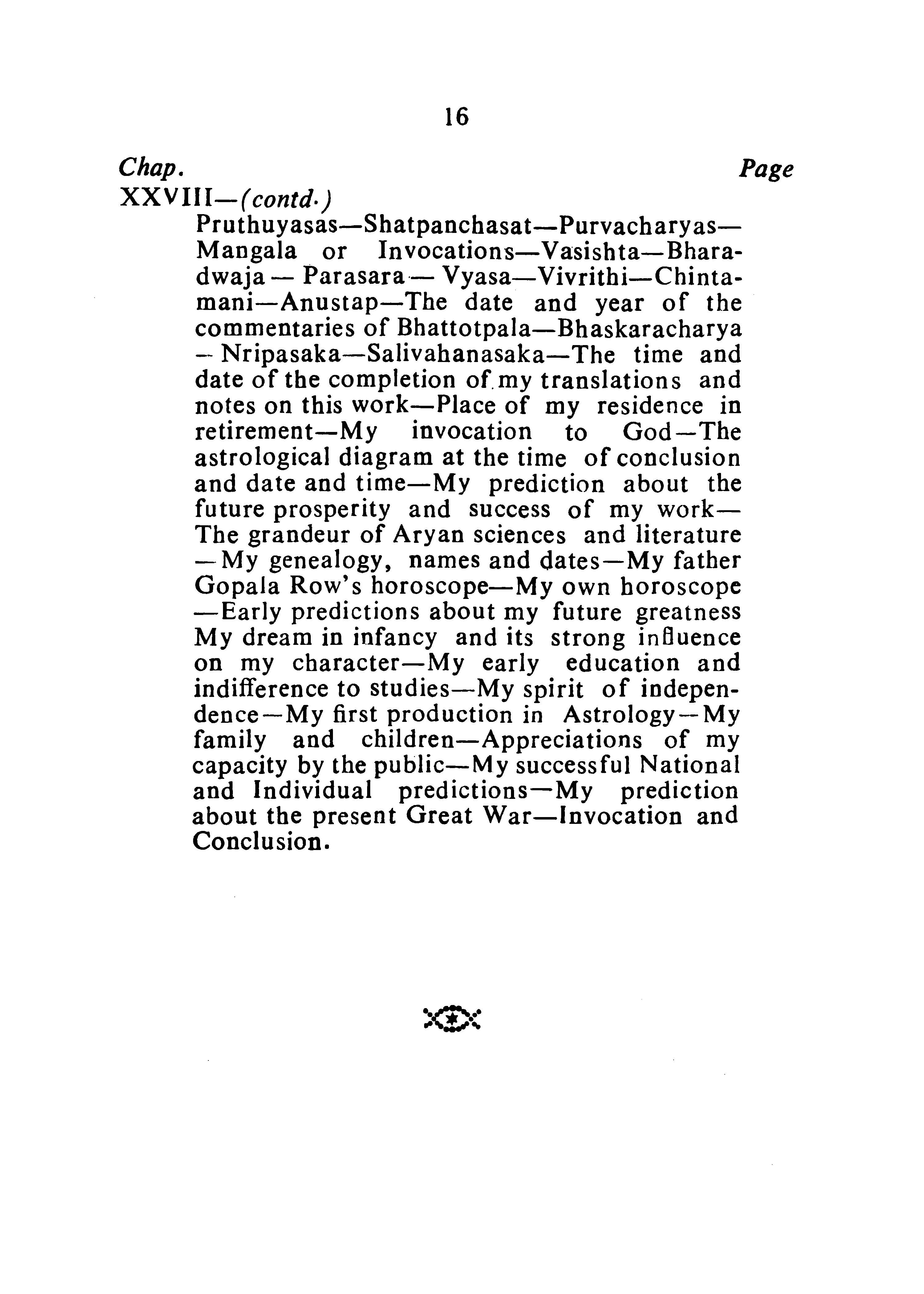 Varaha Mihira's Brihat Jataka