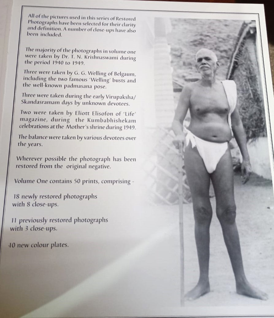 Bhagavana Sri Ramana Maharshi: The Restored Photographs Volume One (2005)