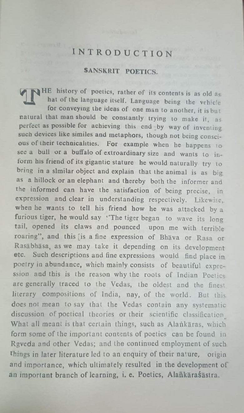 The Contribution of Panditaraja Jagannatha to Sasnkrit Poetics