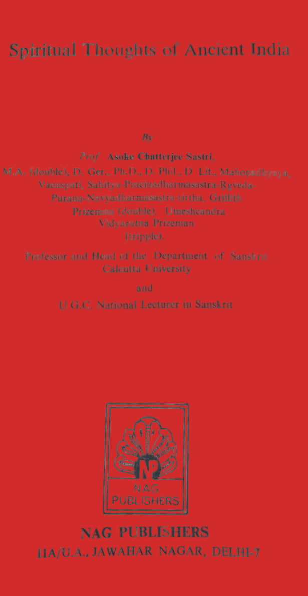 Spiritual Thoughts of Ancient India