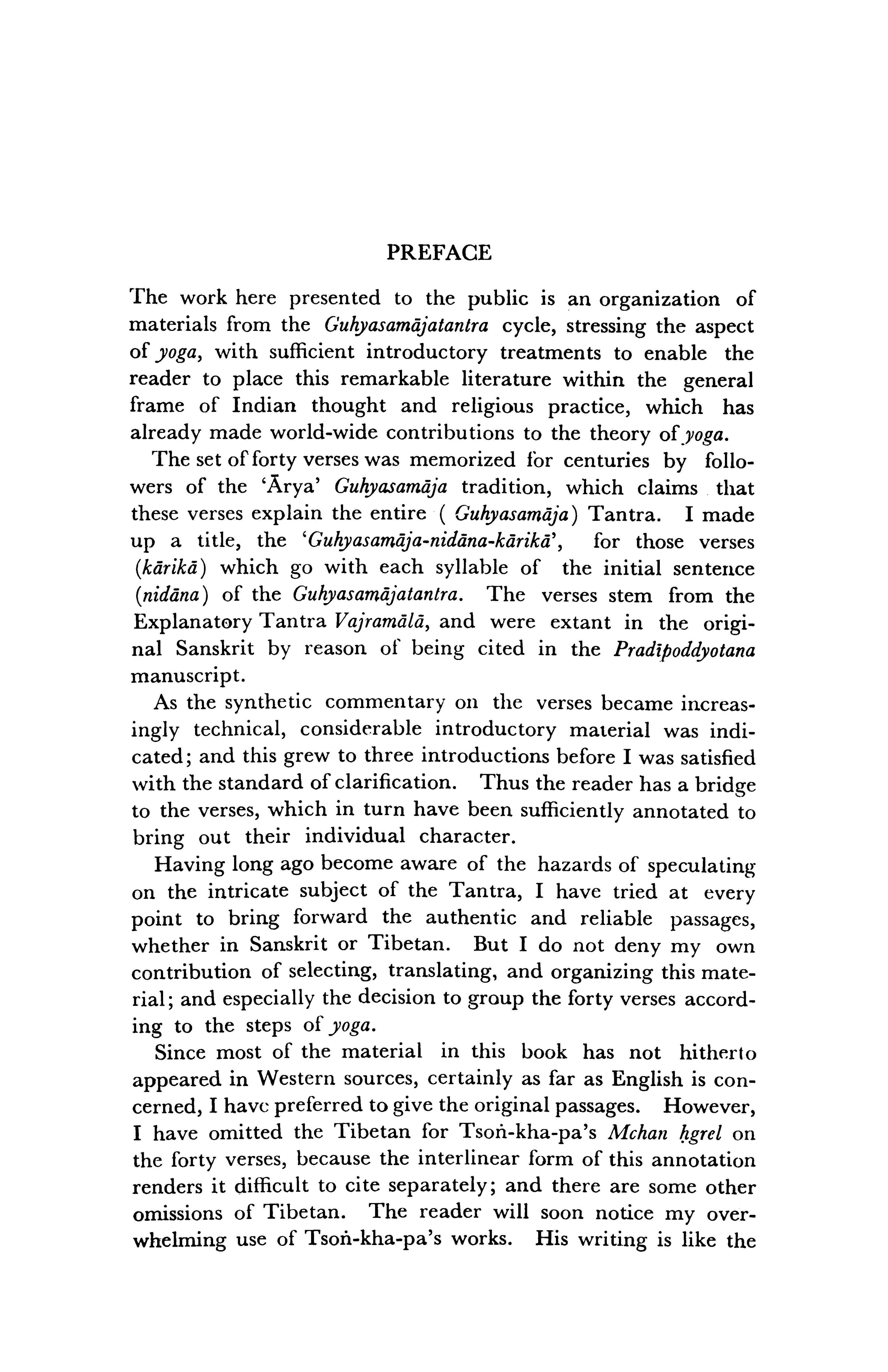 Yoga of the Guhyasamajatantra