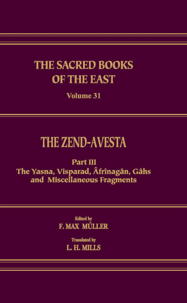 Zend-Avesta (SBE Vol. 31) (Part-3)
