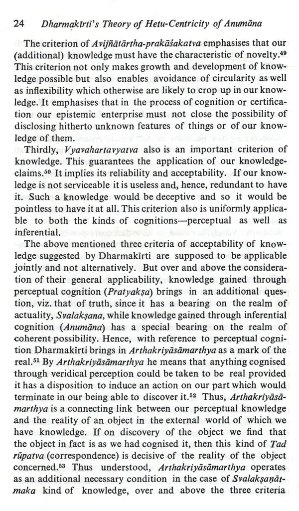 Dharmakirti's Theory of Hetu-Centricity of Anumana