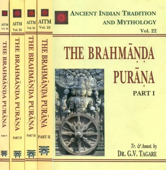 The Brahmanda Purana 5 Parts in Set (AITM Vol. 22 to 26)