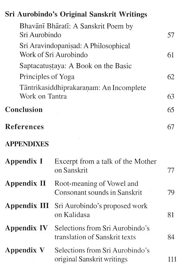 Sri Aurobindo and Sanskrit