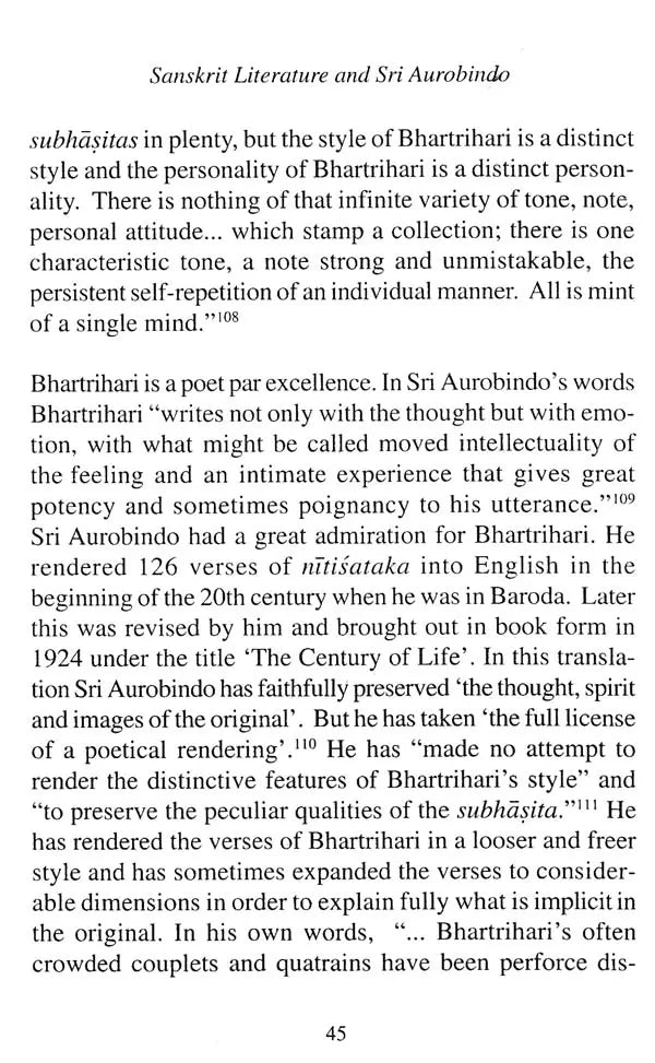Sri Aurobindo and Sanskrit