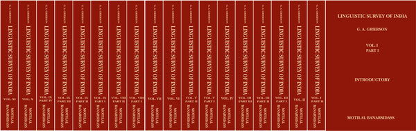 Linguistic Survey of India: 11 Volumes in 19 Parts (1973 Rare Edition) by George Abraham Grierson
