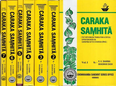 Caraka Samhita: Set of 7 Volumes (Critical Exposition Based On Cakrapani Datt's Ayurveda Dipika)